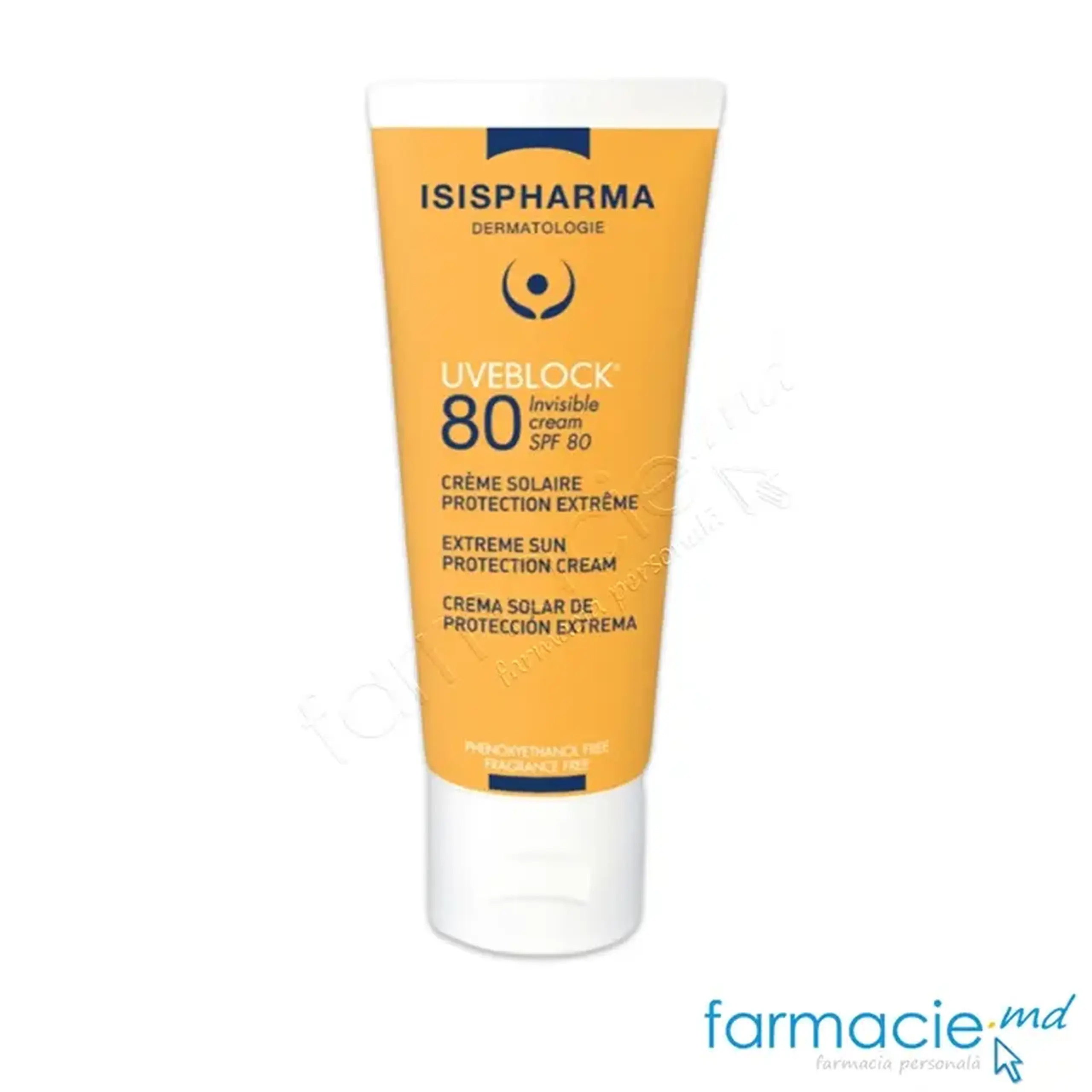 Uveblock SPF80 Invisible crema 40ml Isispharma