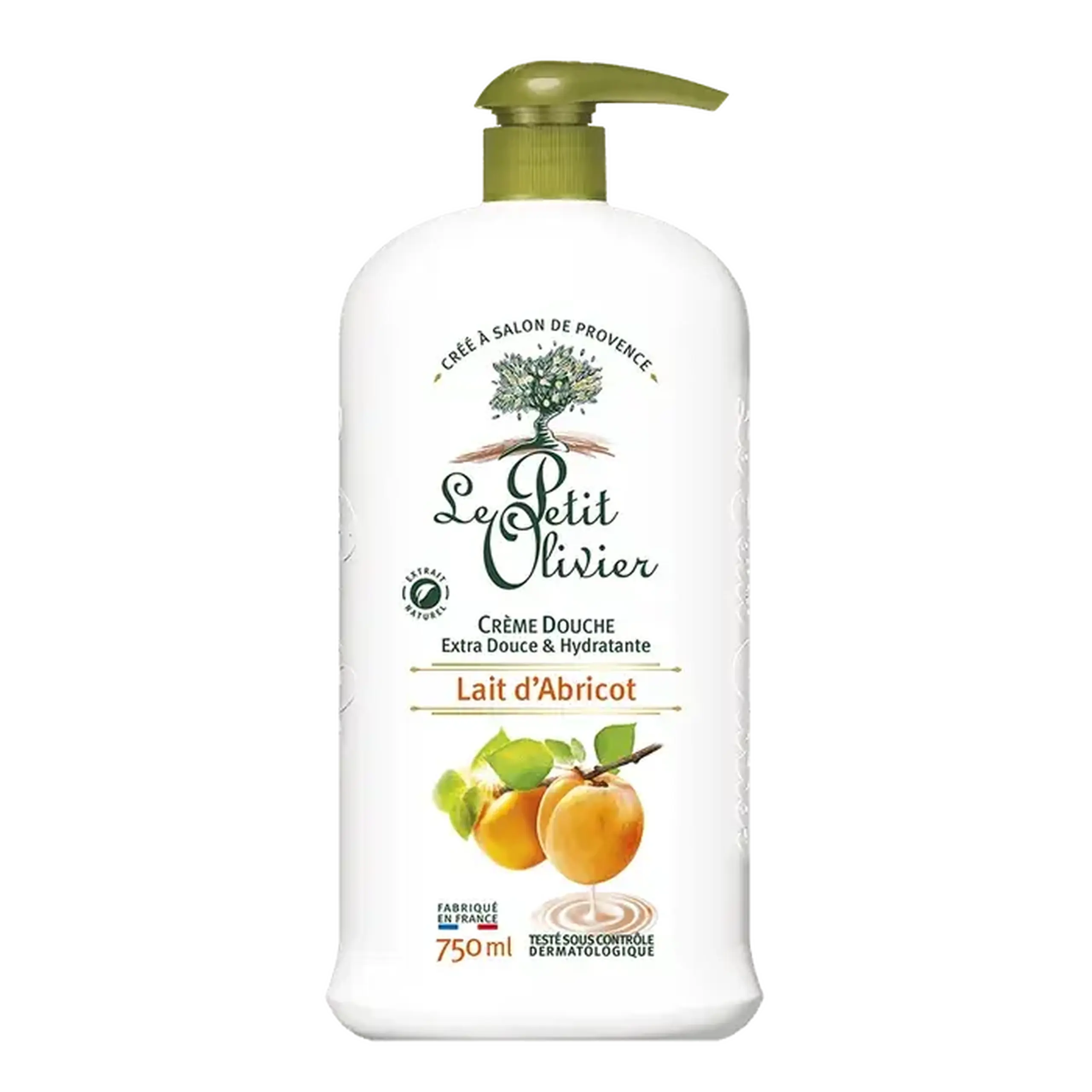 Le Petit Olivier Gel-crema dus Lapte de caise 750ml