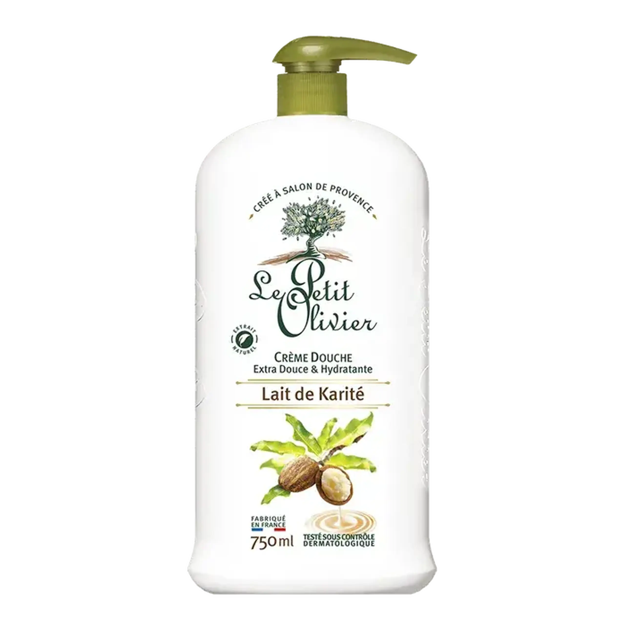 Le Petit Olivier Gel-crema dus Lapte de Shea 750ml