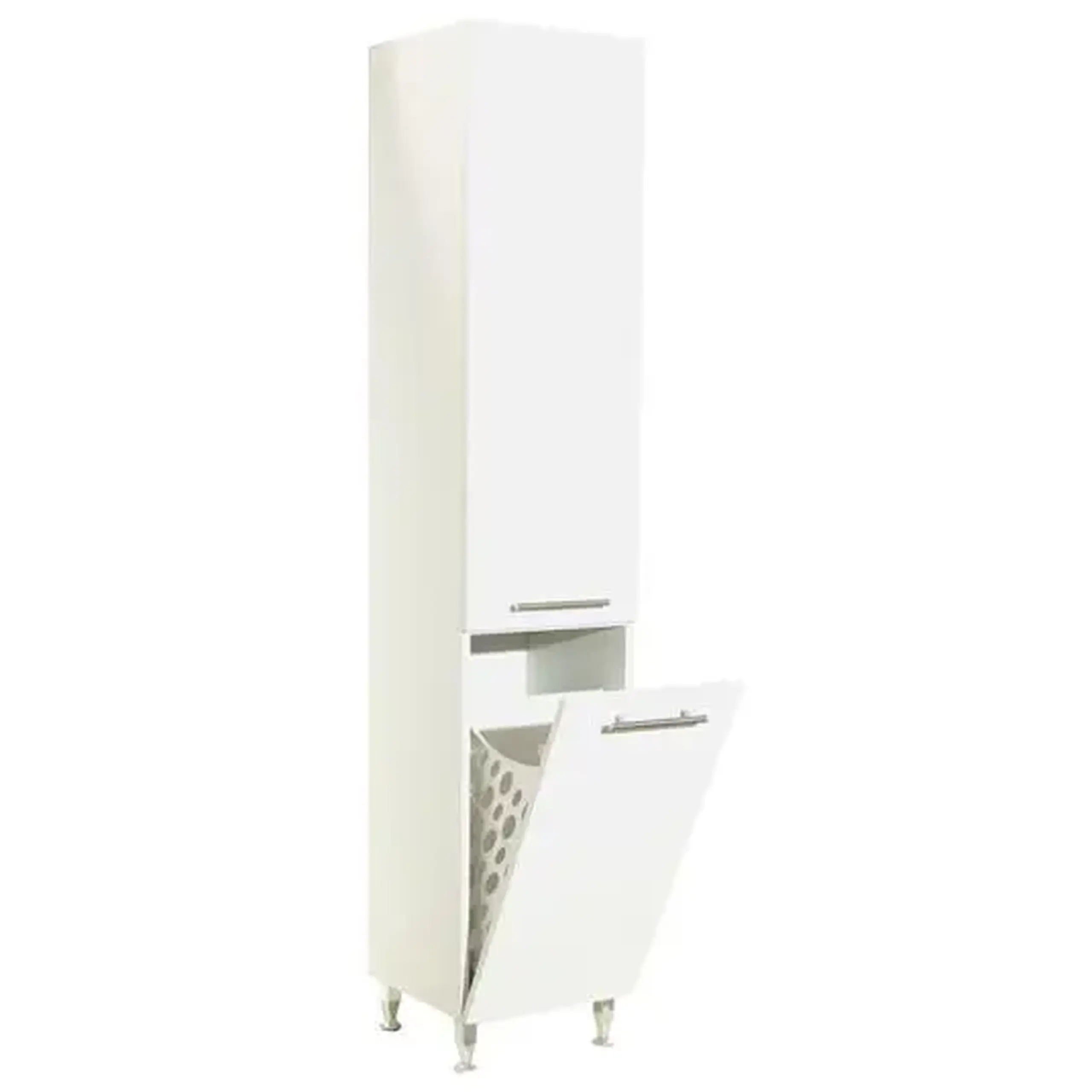 Dulap baie Badenmob Seria 016, cos de rufe, 180x35 cm, Alb