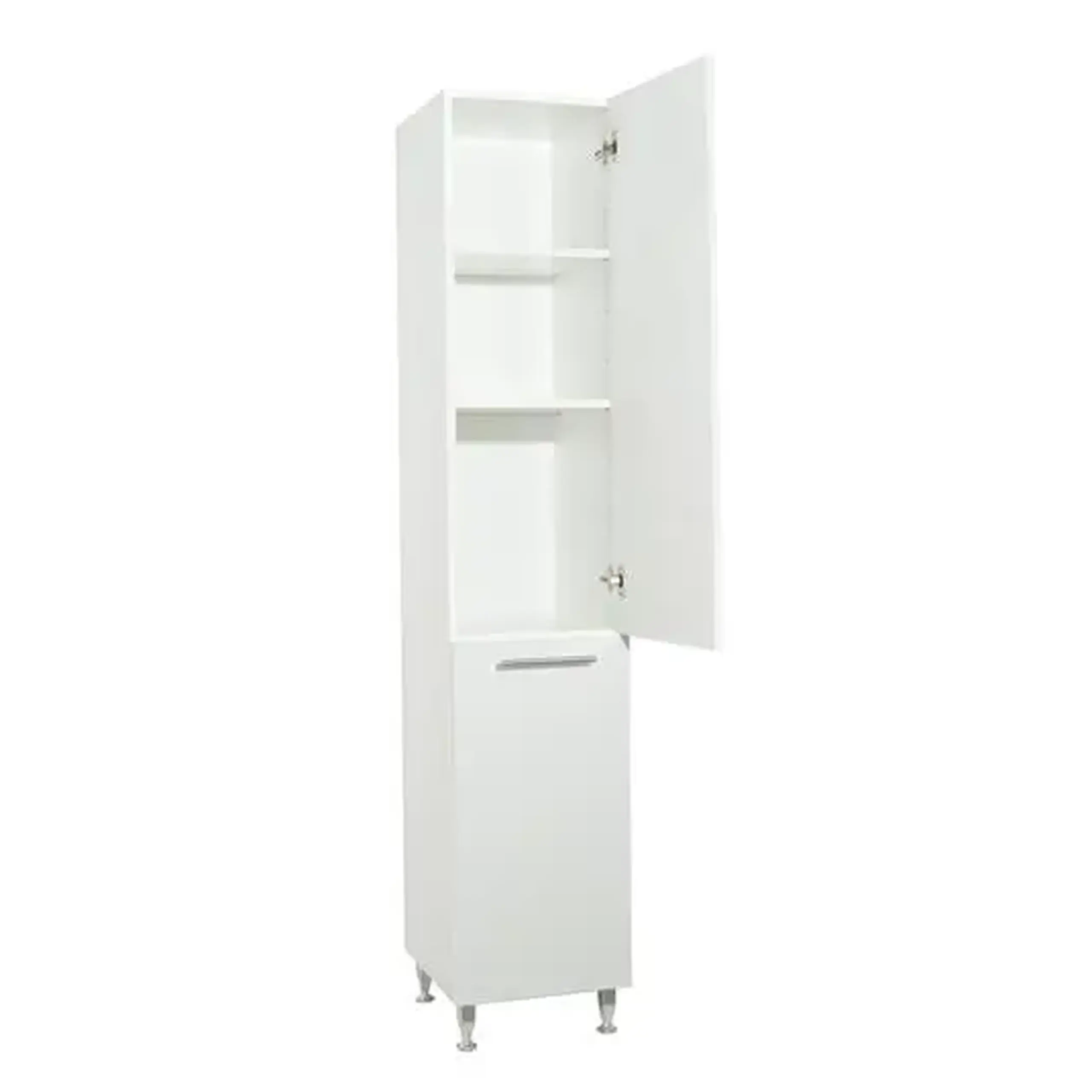 Dulap baie Badenmob Seria 016, cos de rufe, 180x35 cm, Alb