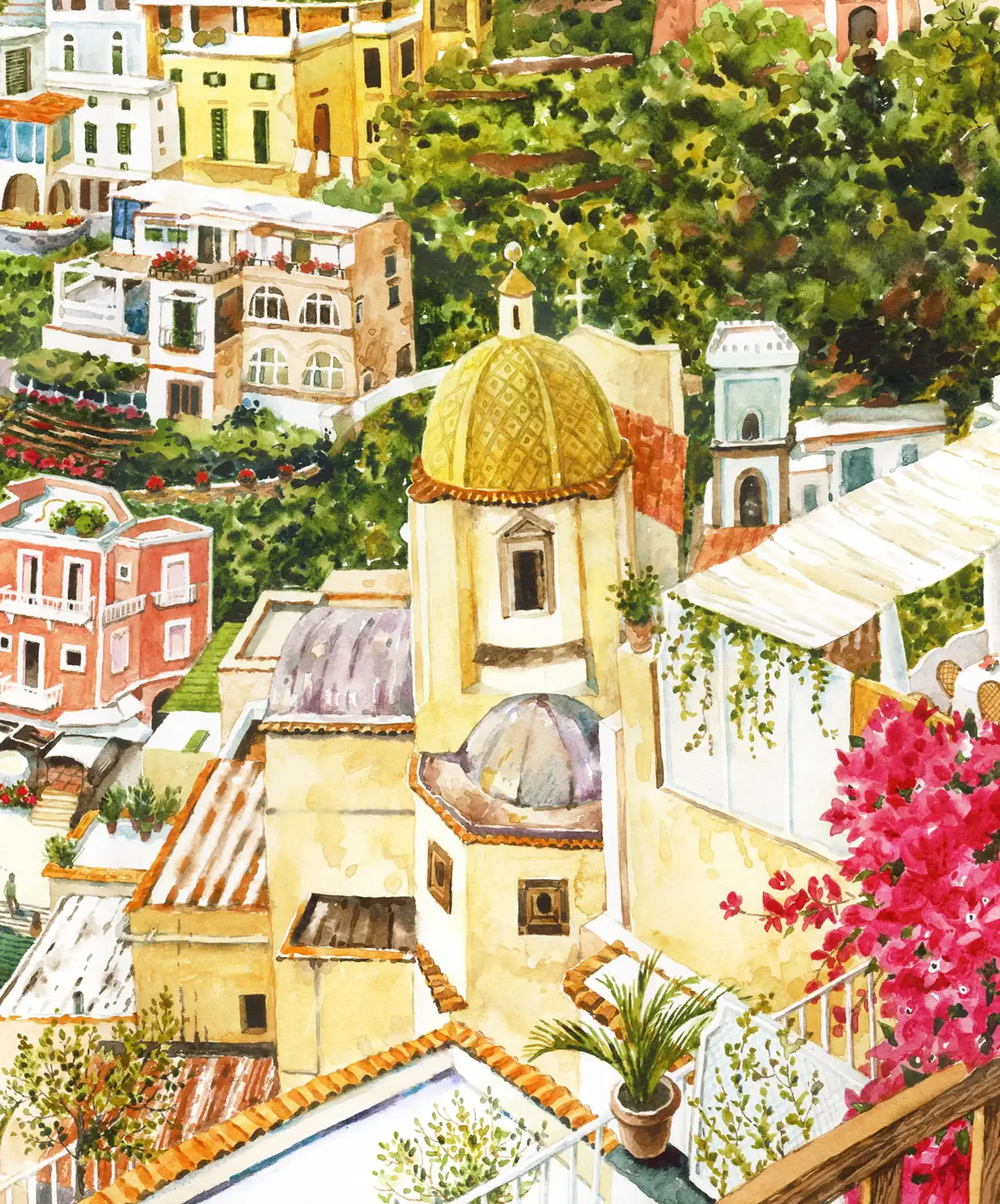"Positano" ART PRINT A2