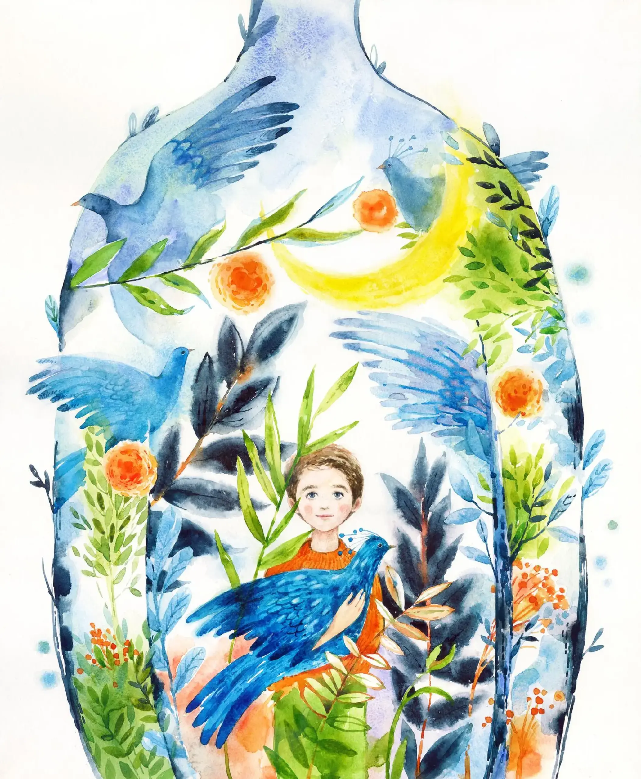 Pădurea Albastra | Blue Forest ART PRINT A2