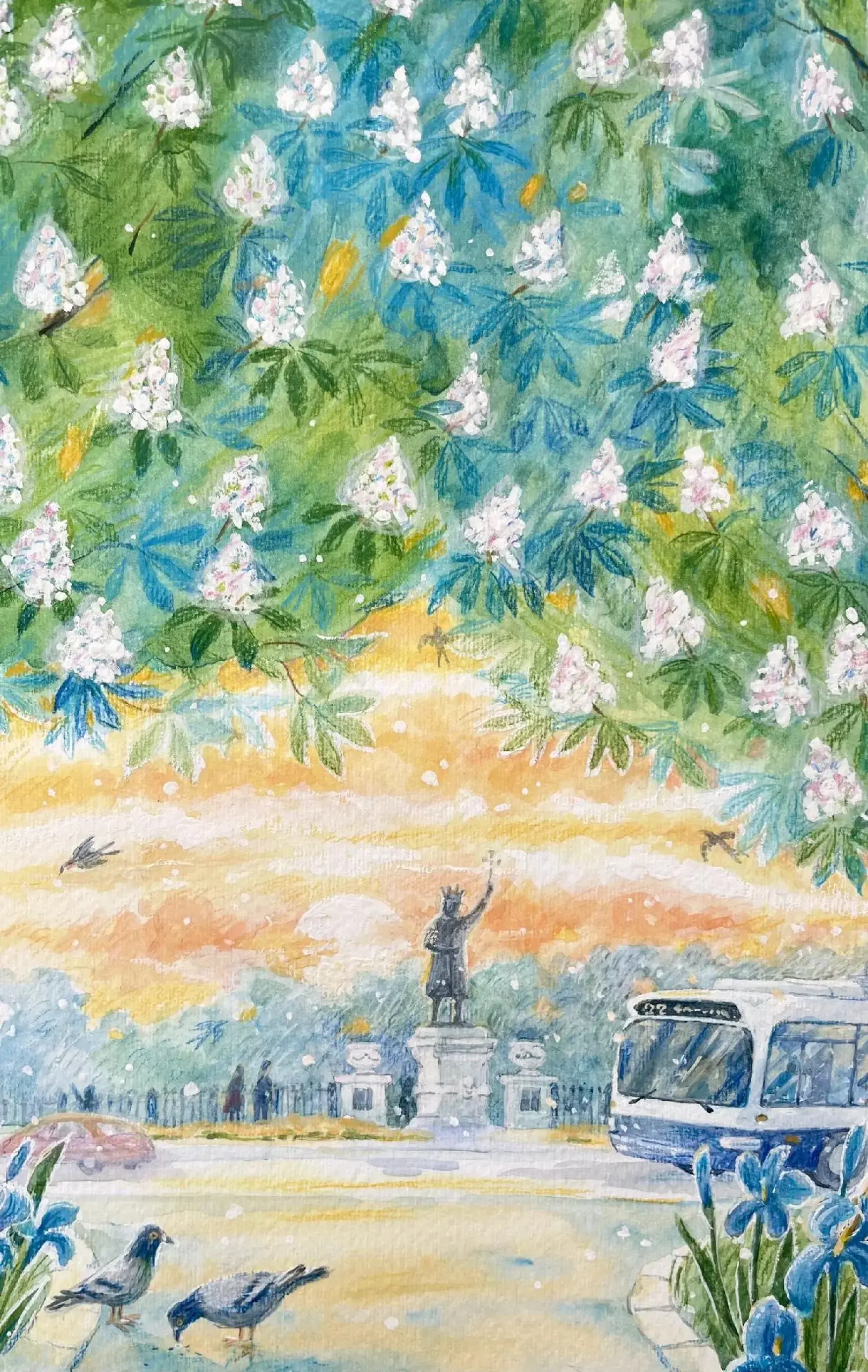 "Castani în Chișinău" ART PRINT A3+