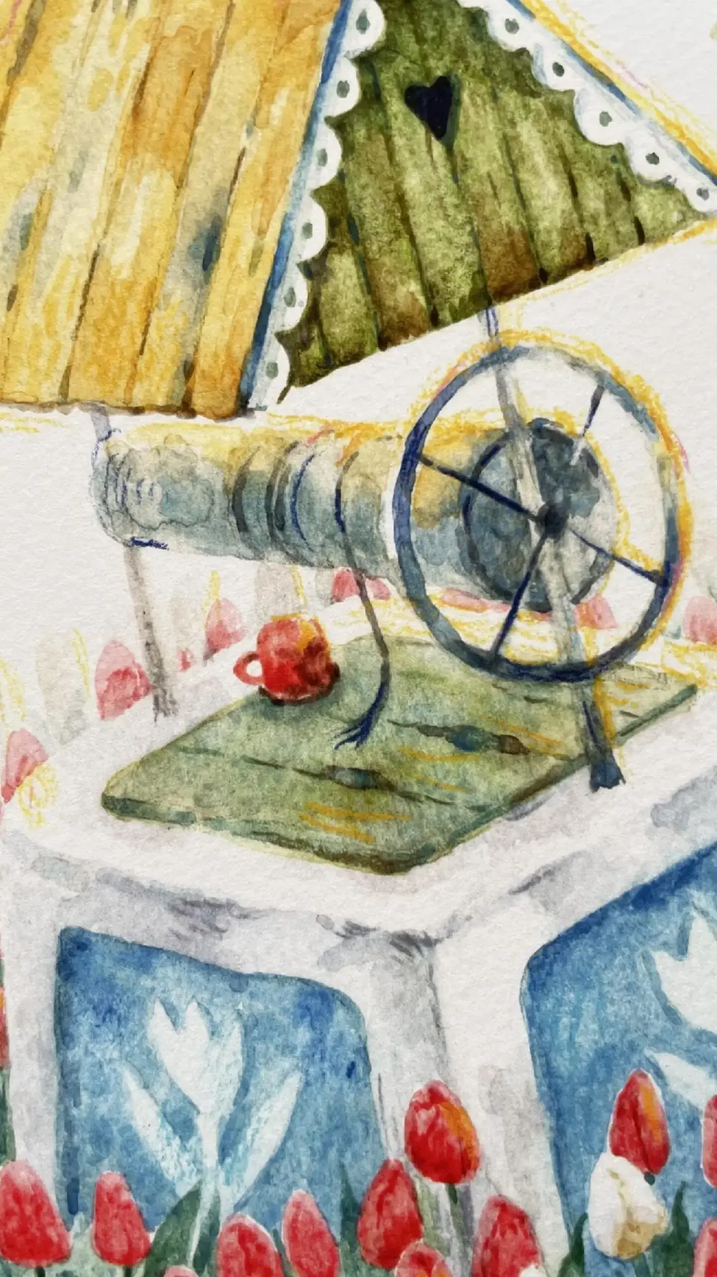 "Fântână cu Lalele" ART PRINT A3+