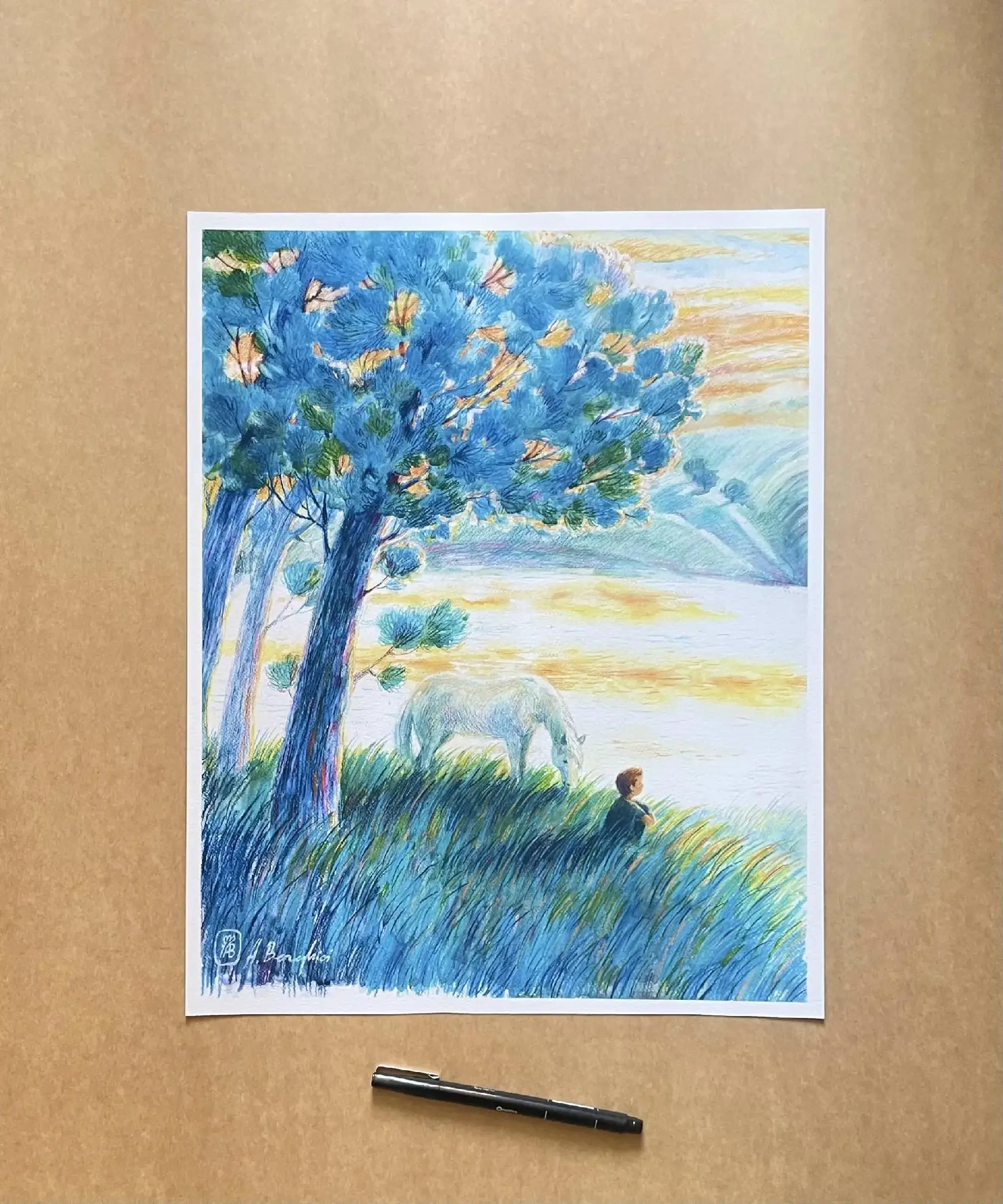 "IULIE la NISTRU" ART PRINT A3+