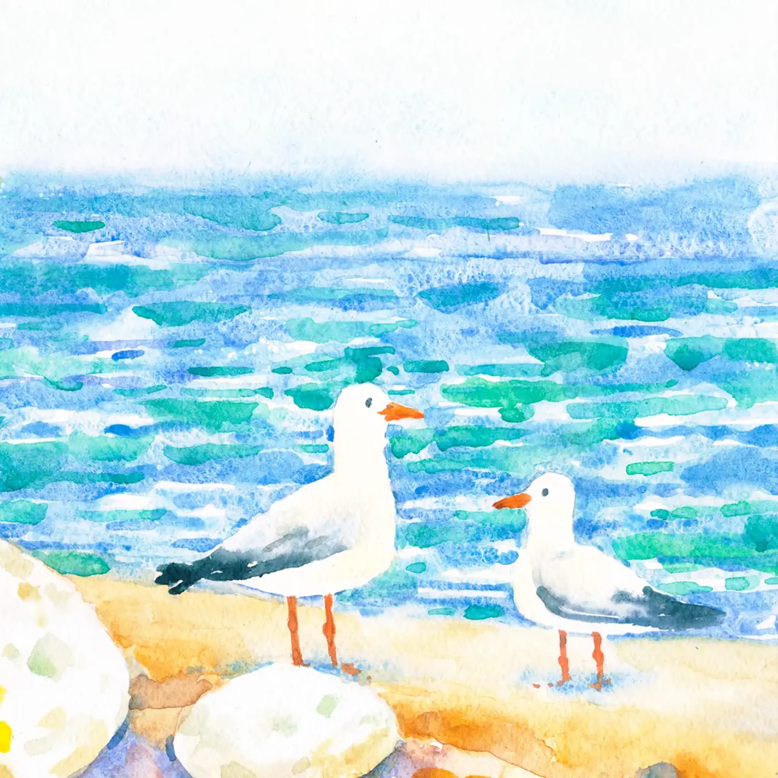 "Flori la Mare”| “Mediterranean" ART PRINT A3+