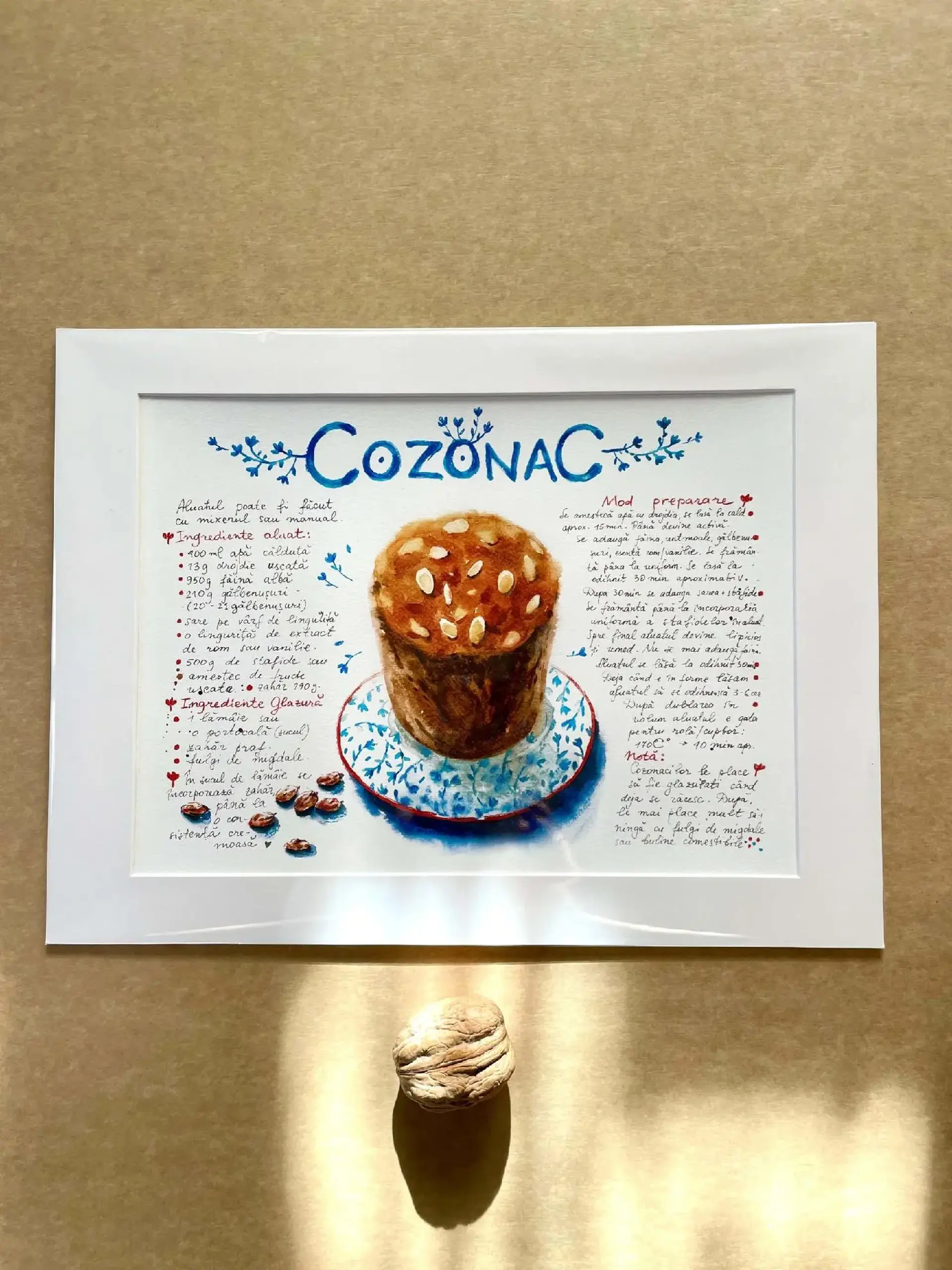 “Cozonac” A4+ Passepartout ART PRINT