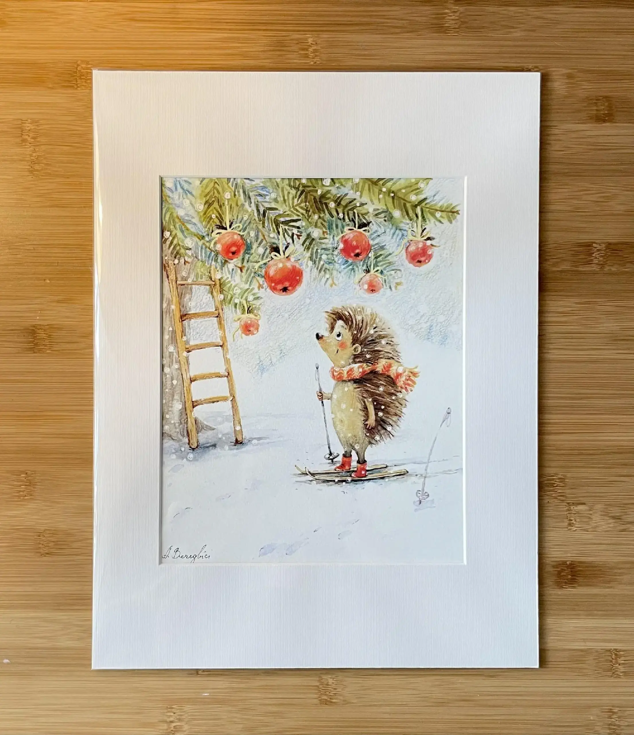 “Aricel cu Mere” A4+ Passepartout | ART PRINT