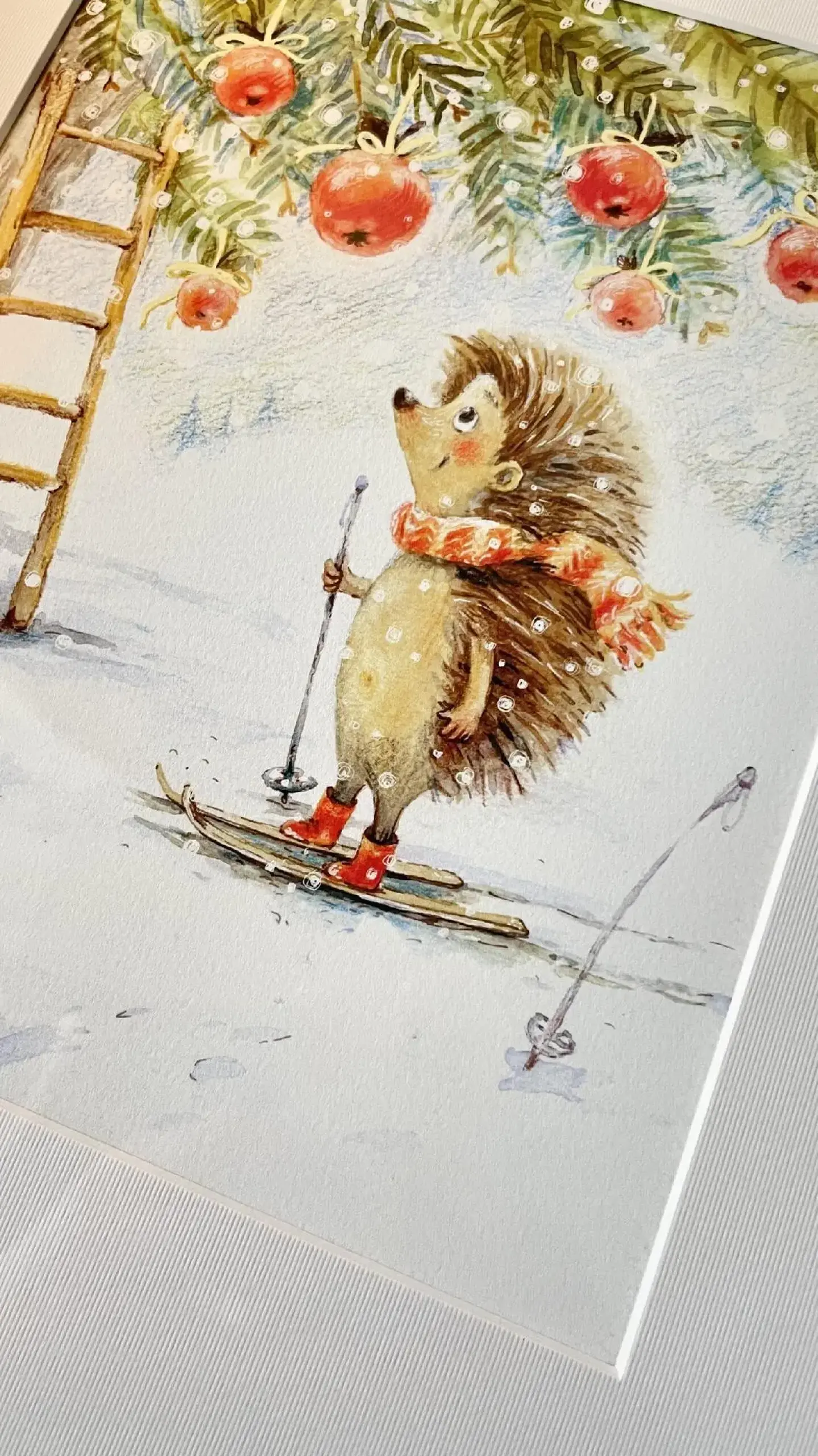 “Aricel cu Mere” A4+ Passepartout | ART PRINT