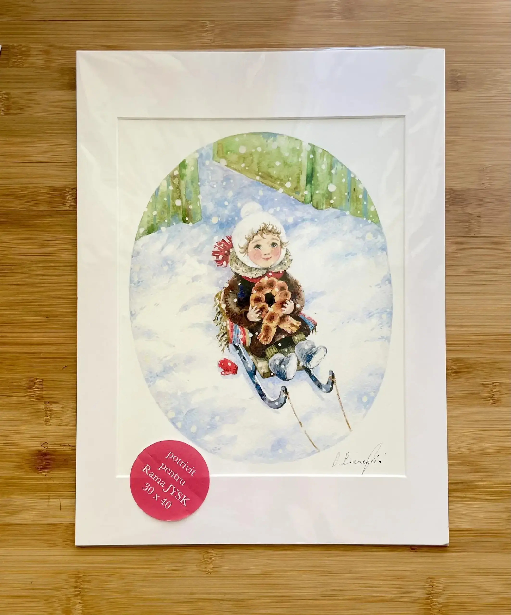 “Crăciunul” A4 + Passepartout | ART PRINT
