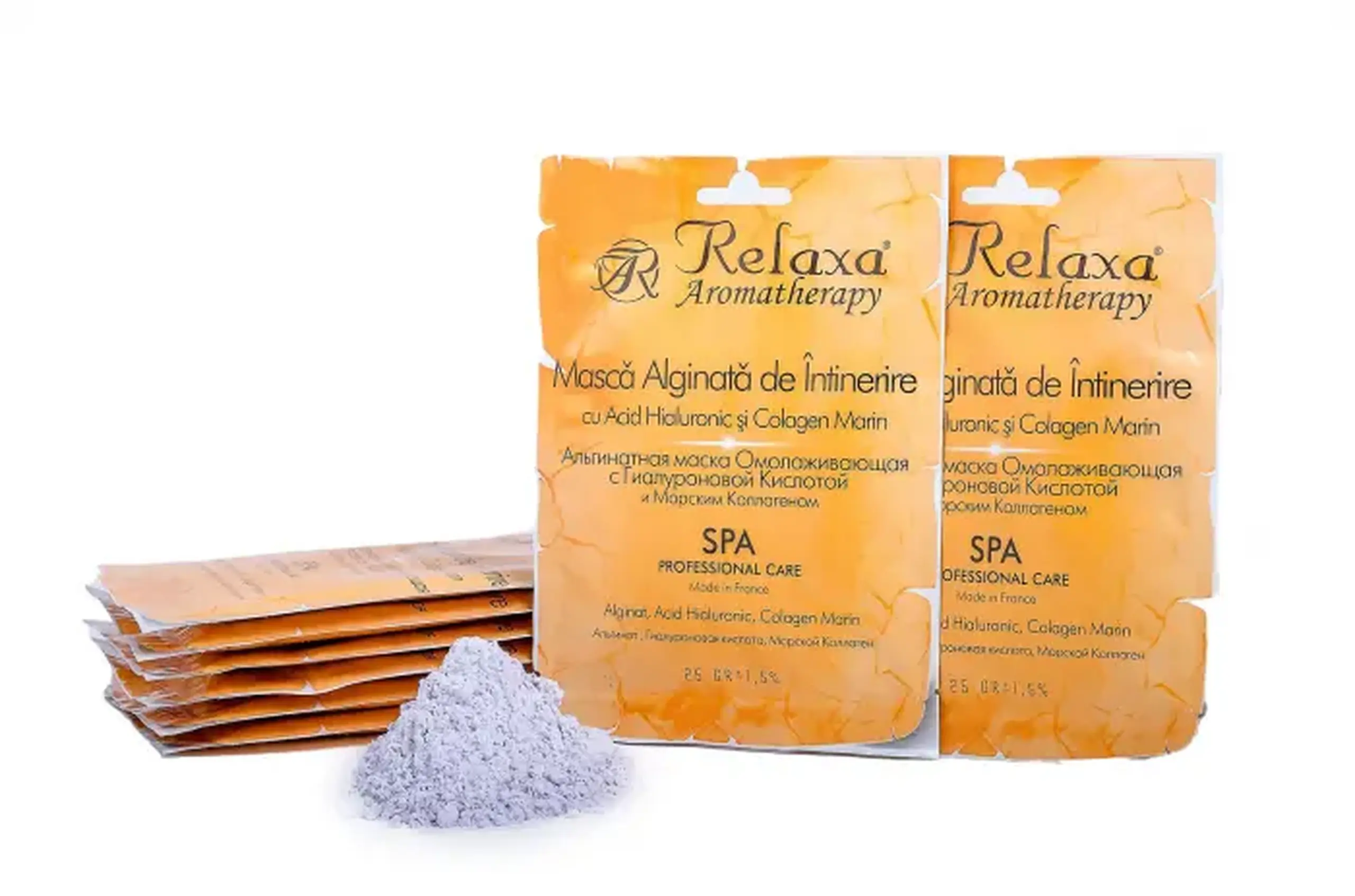 Мască alginată de întinerire cu acid hialuronic şi colagen marin