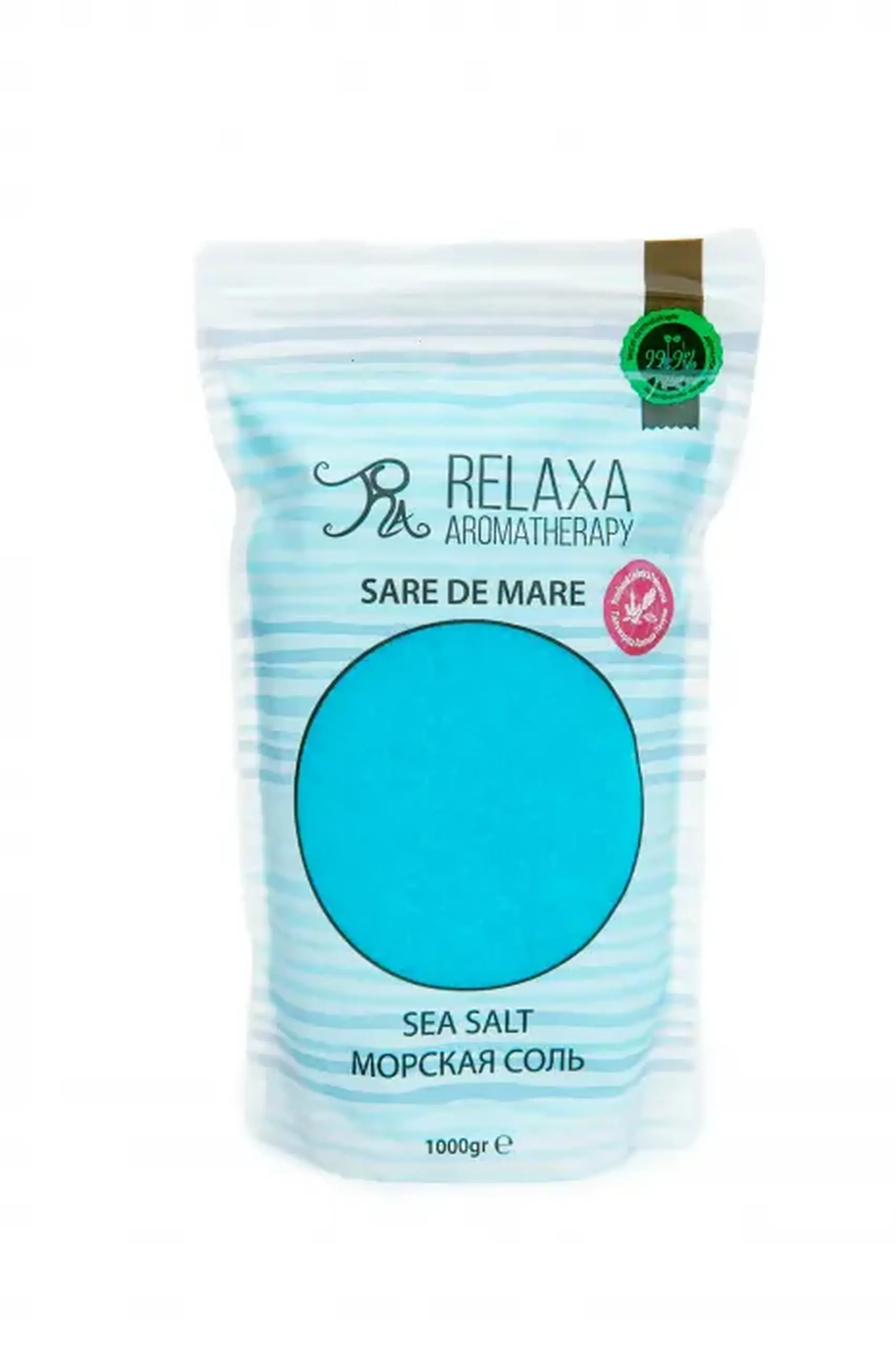 Sare de baie cu ulei eteric de palmarosa, levănţică şi patchouli