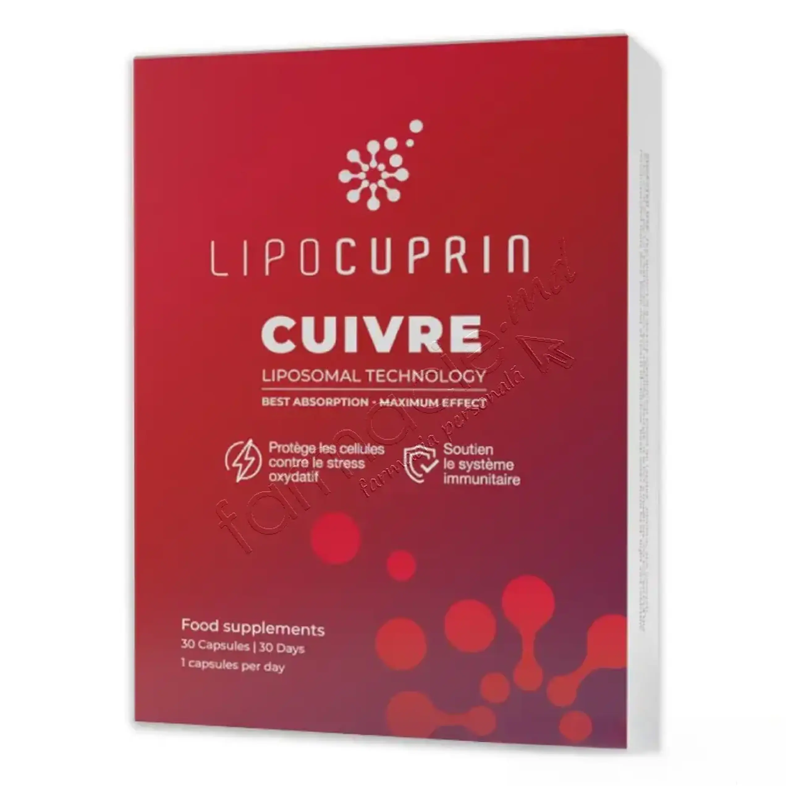 LIPOCUPRIN (antiviral,antigripal,antiinflamator) Cupru Lipozomal 2mg caps. N30 Human Care