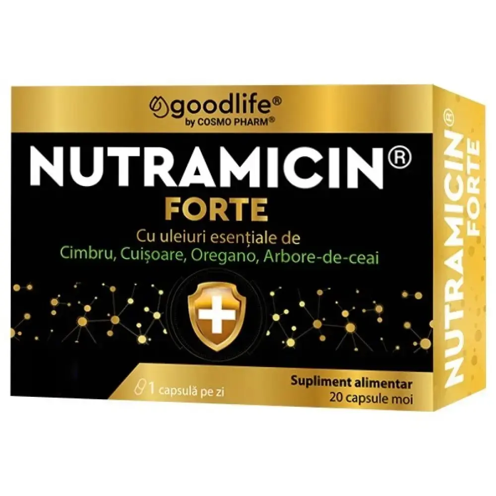 Nutramicin Forte (Antimicrobian puternic) caps. N20 Cosmo Pharm
