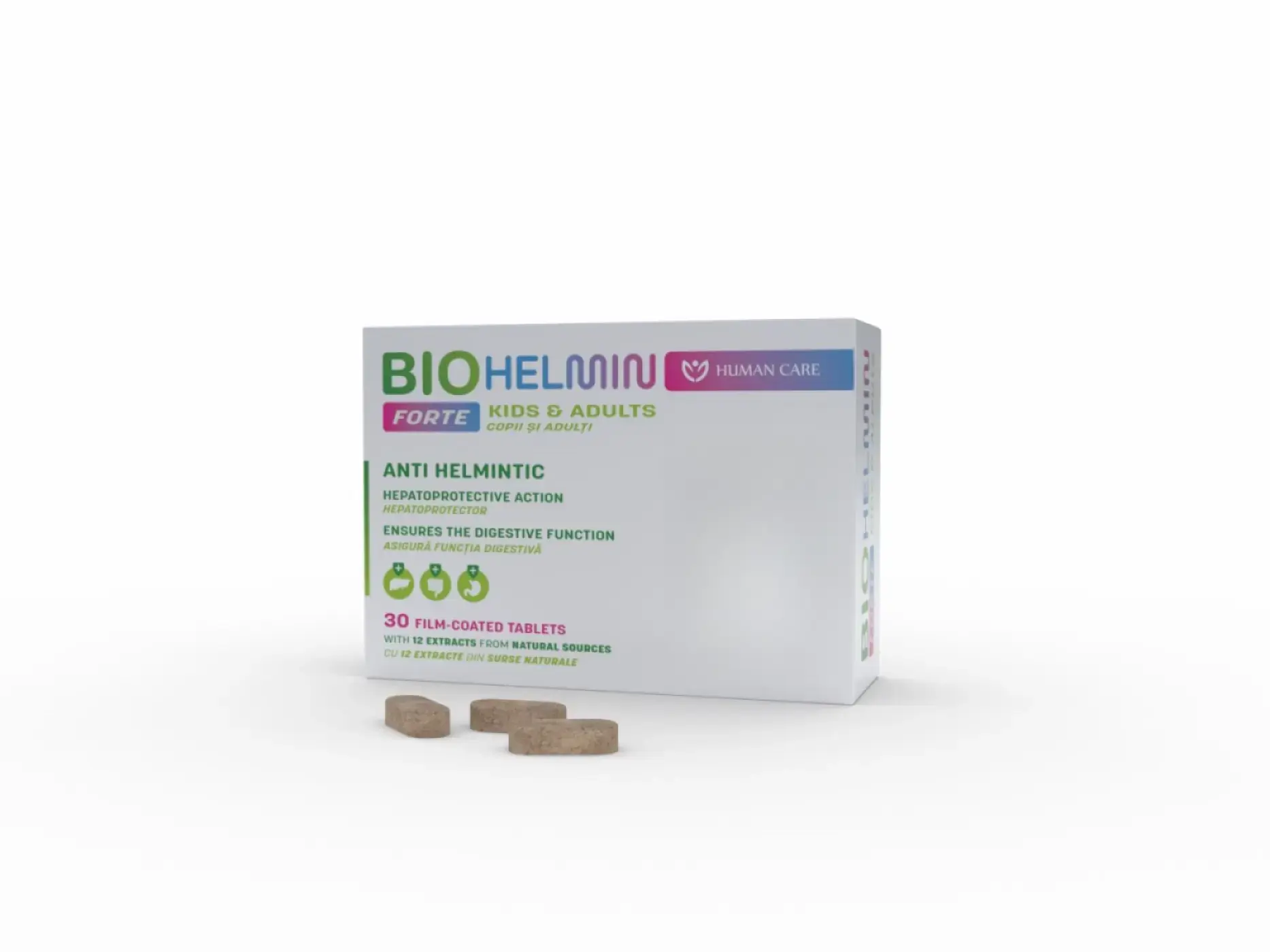 Biohelmin Forte comp.film. N30 +12ani Human Care