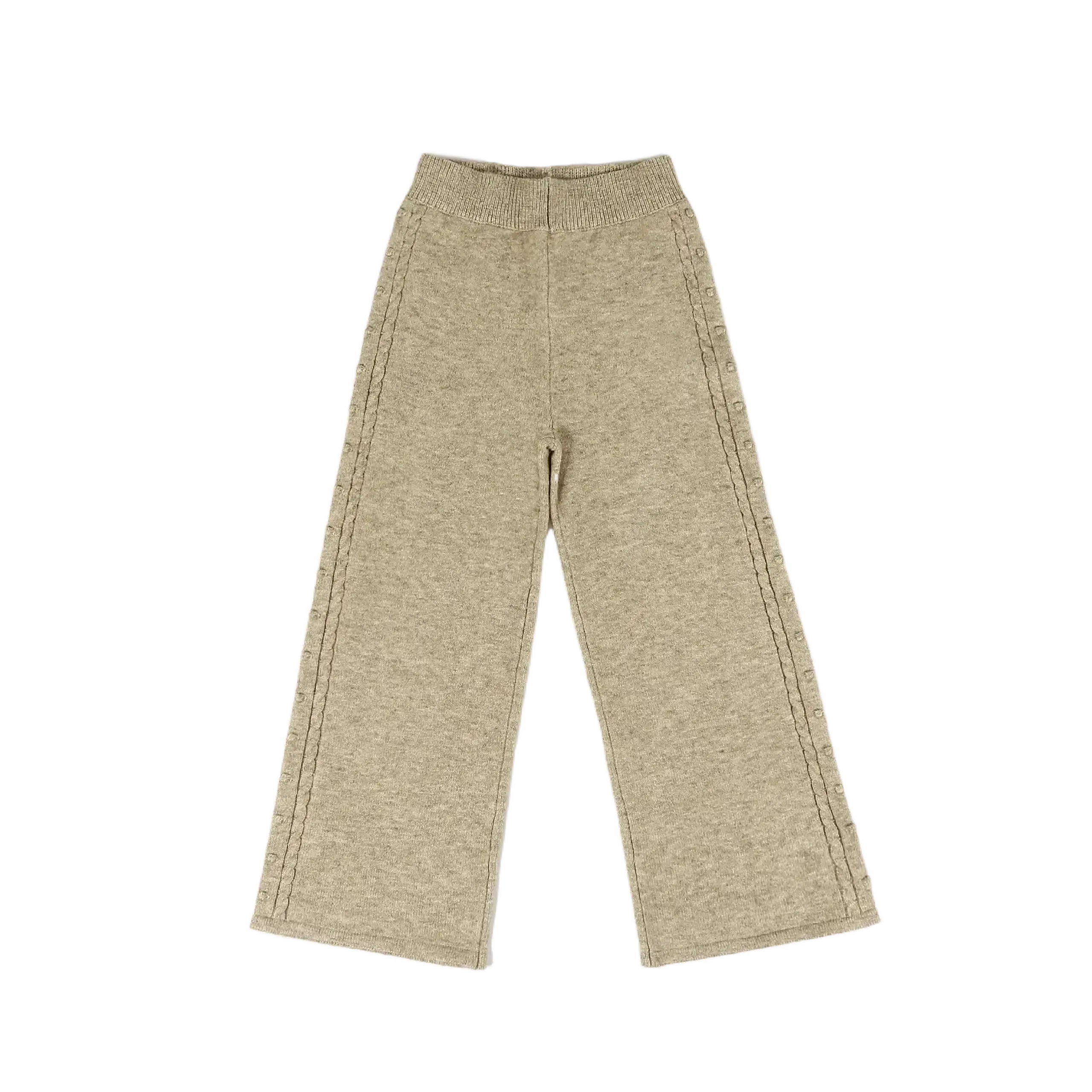 Pantaloni Penelopa, Sesame Melange — Donsje - 7-8 Y