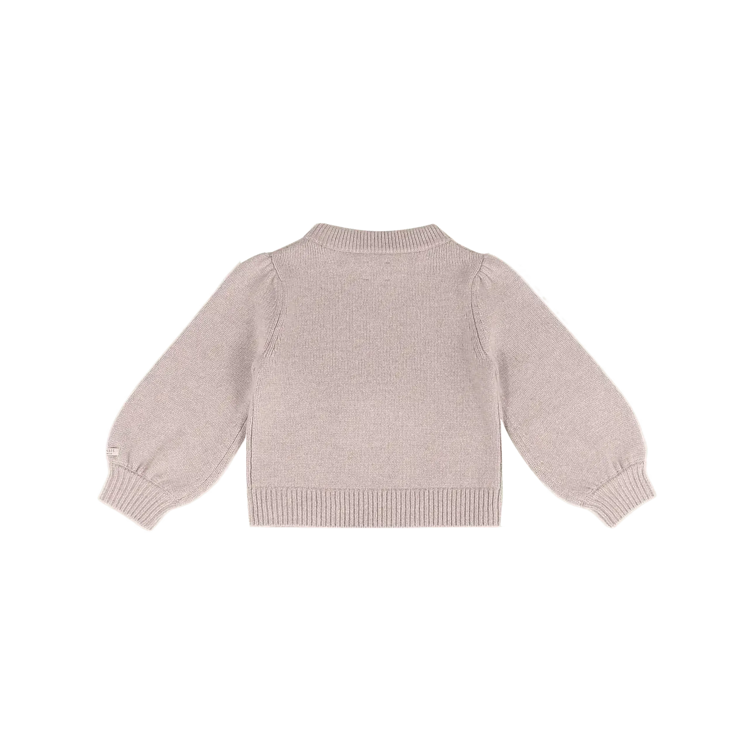 Pulover din lână merino Denna Pisică, Ash Rose Melange — Donsje - 6-7 Y