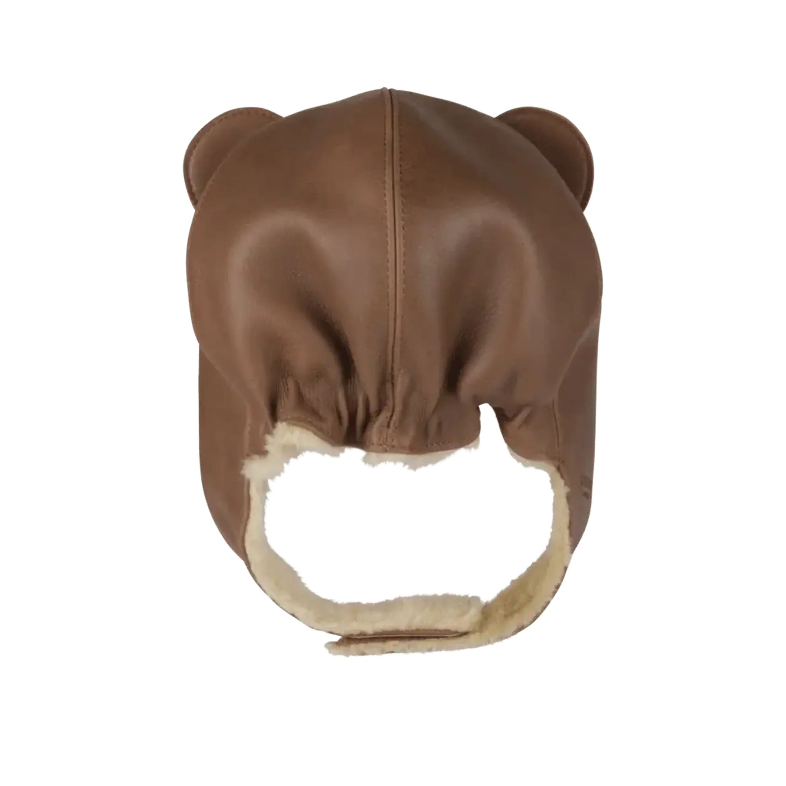 Căciulă Kapi Classic Urs, Cognac Classic Leather — Donsje - 5-6 Y