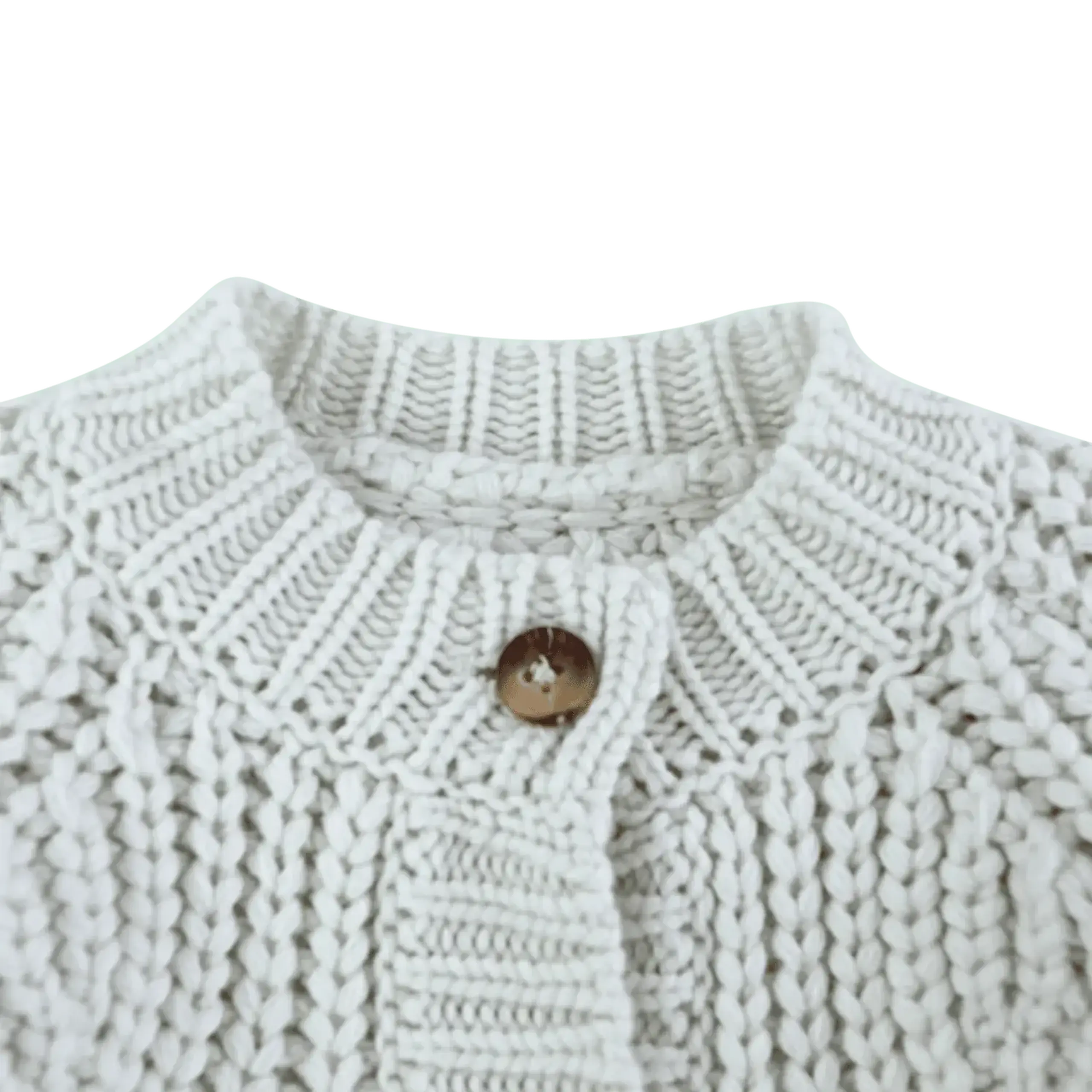 Cardigan Rikkie, Oyster Grey — Donsje - 24-30 M