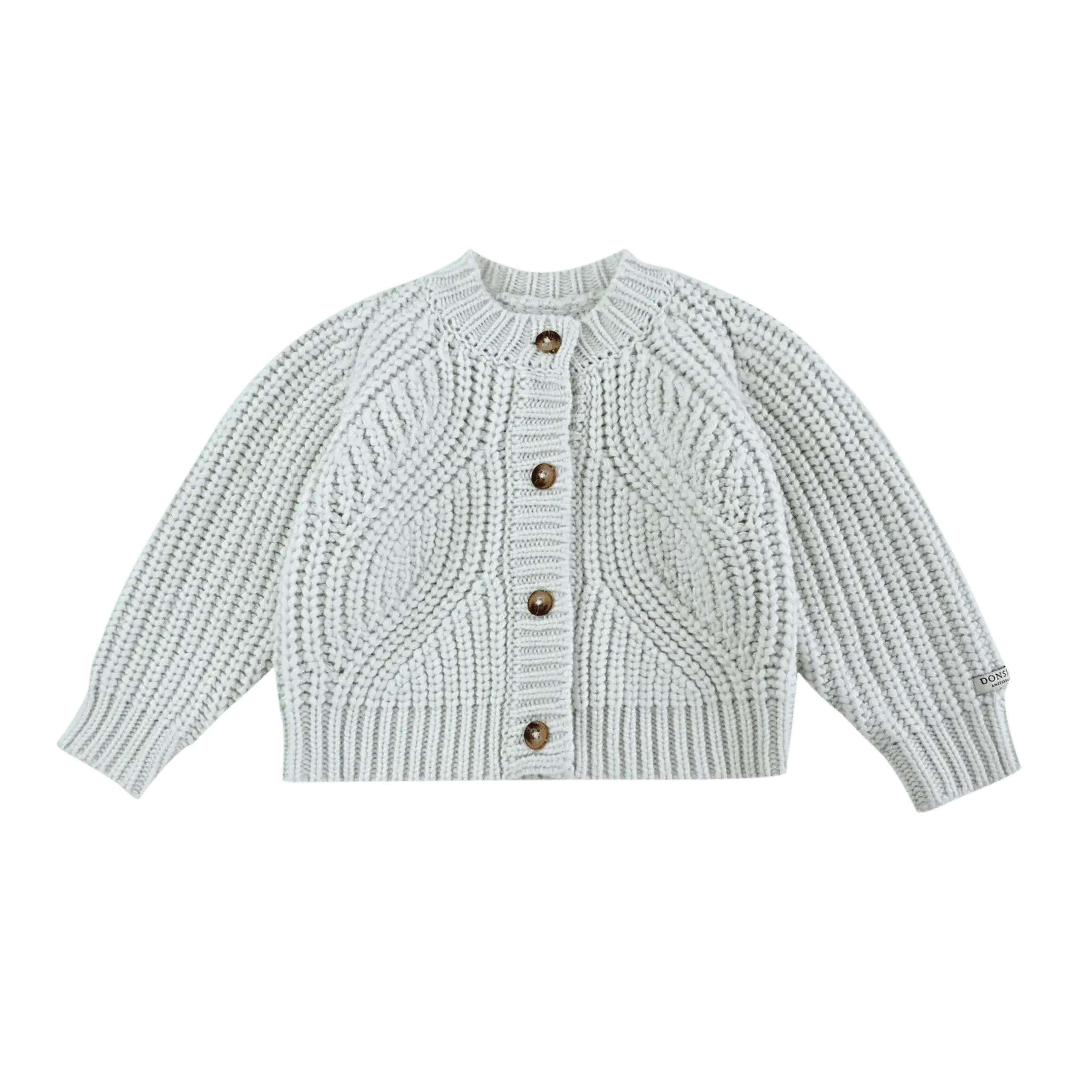 Cardigan Rikkie, Oyster Grey — Donsje - 3-4 Y