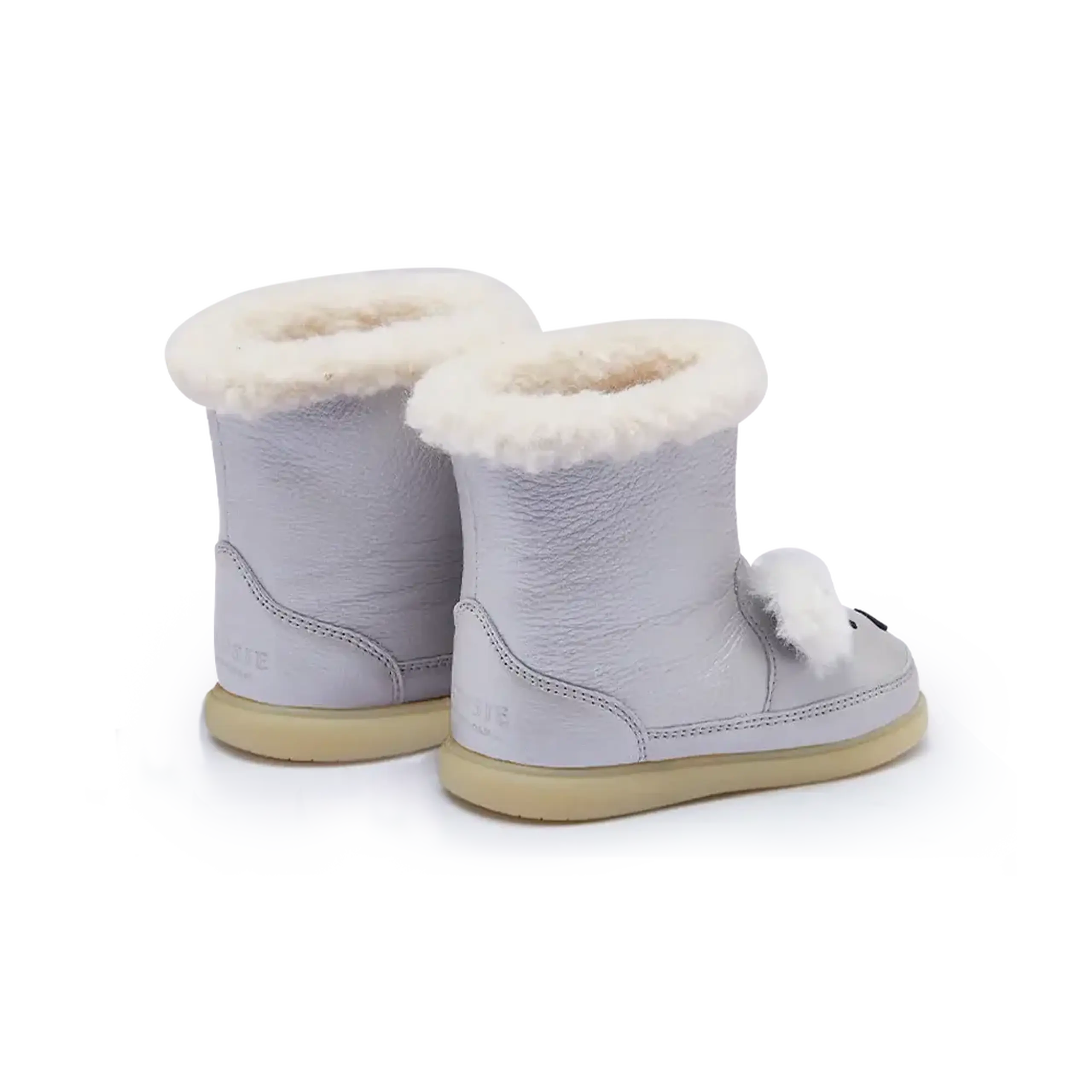 Ghete Deloniek Vulpe polară, Silver Blue Metallic Leather — Donsje - 25