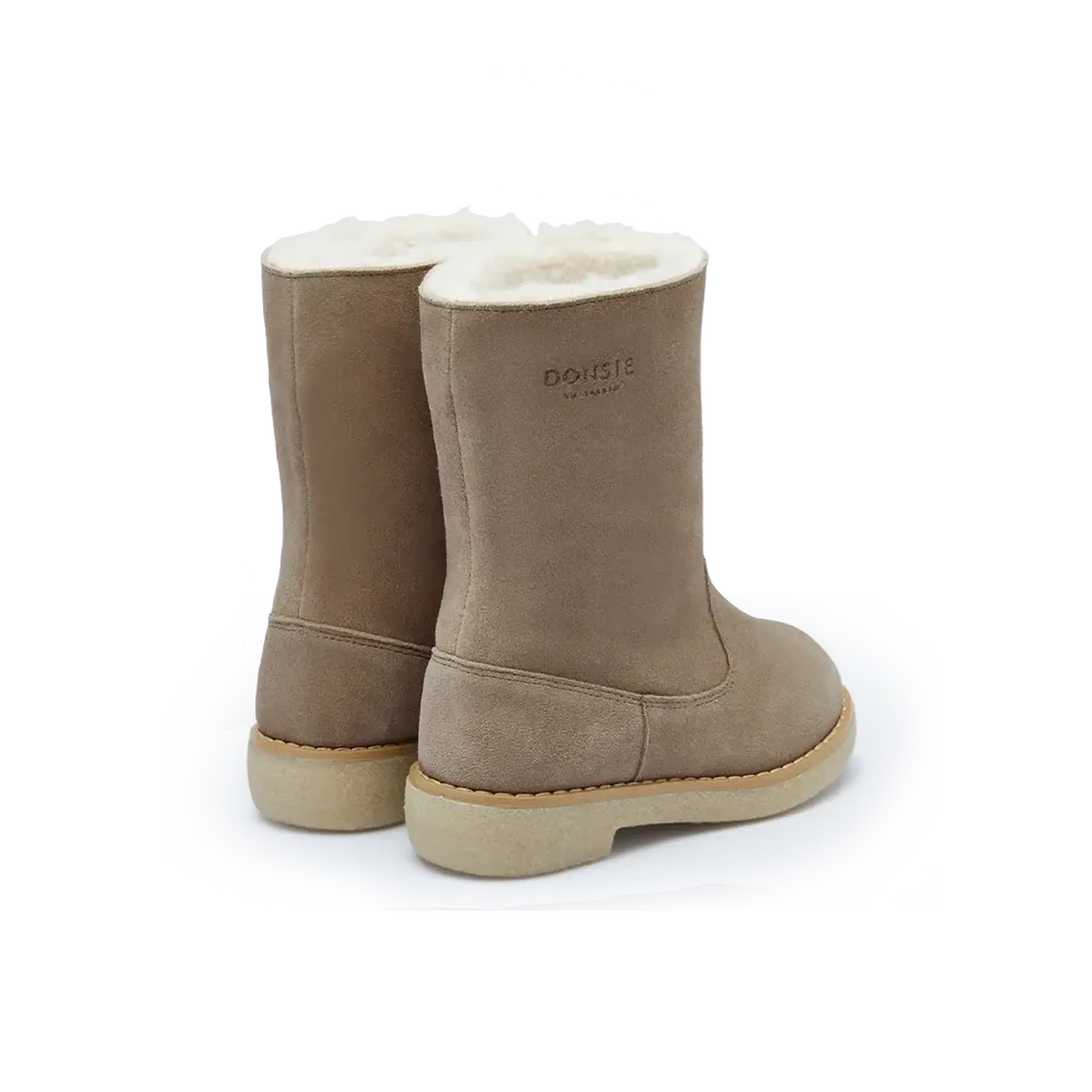 Ghete Aniq, Taupe Suede — Donsje - 31