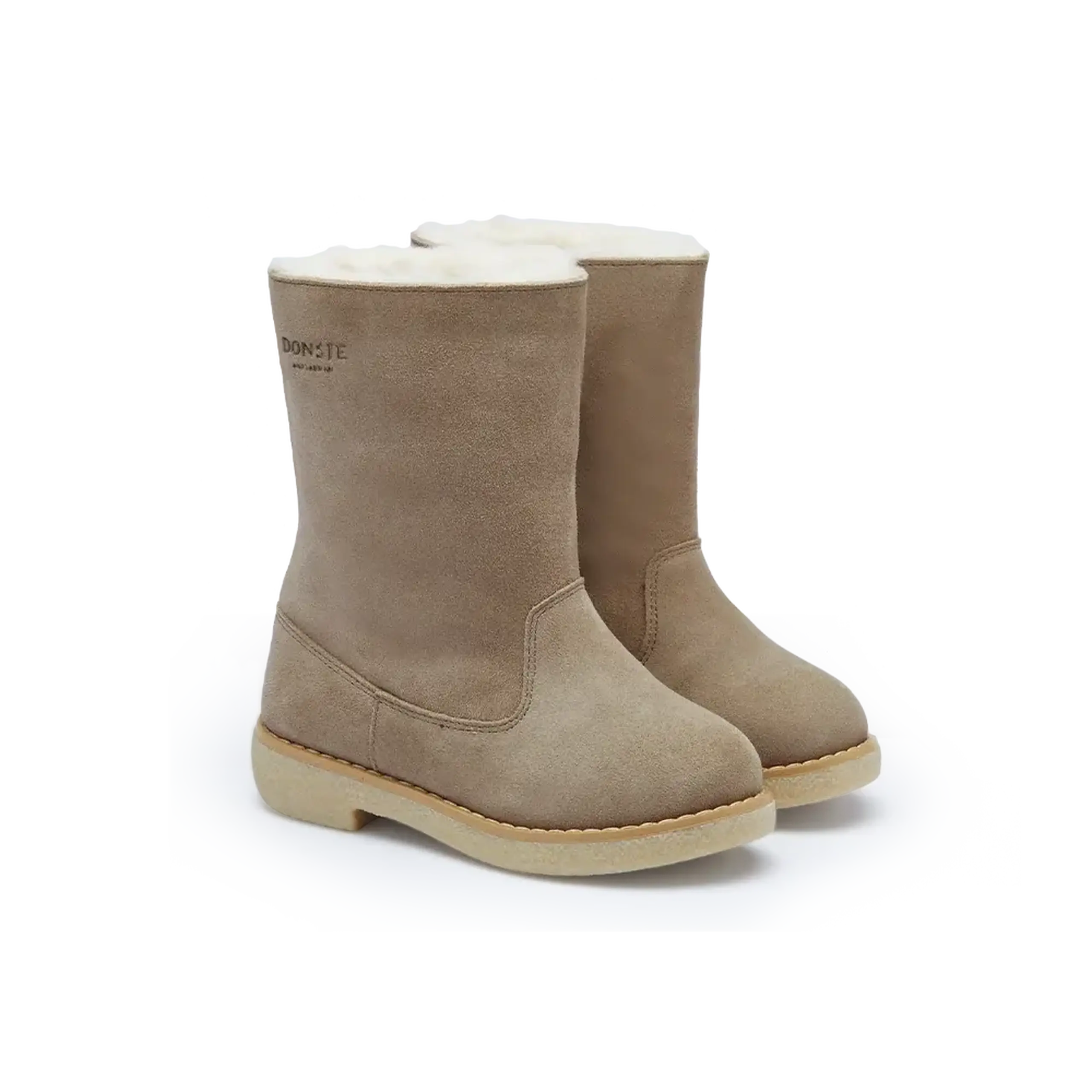 Ghete Aniq, Taupe Suede — Donsje - 33