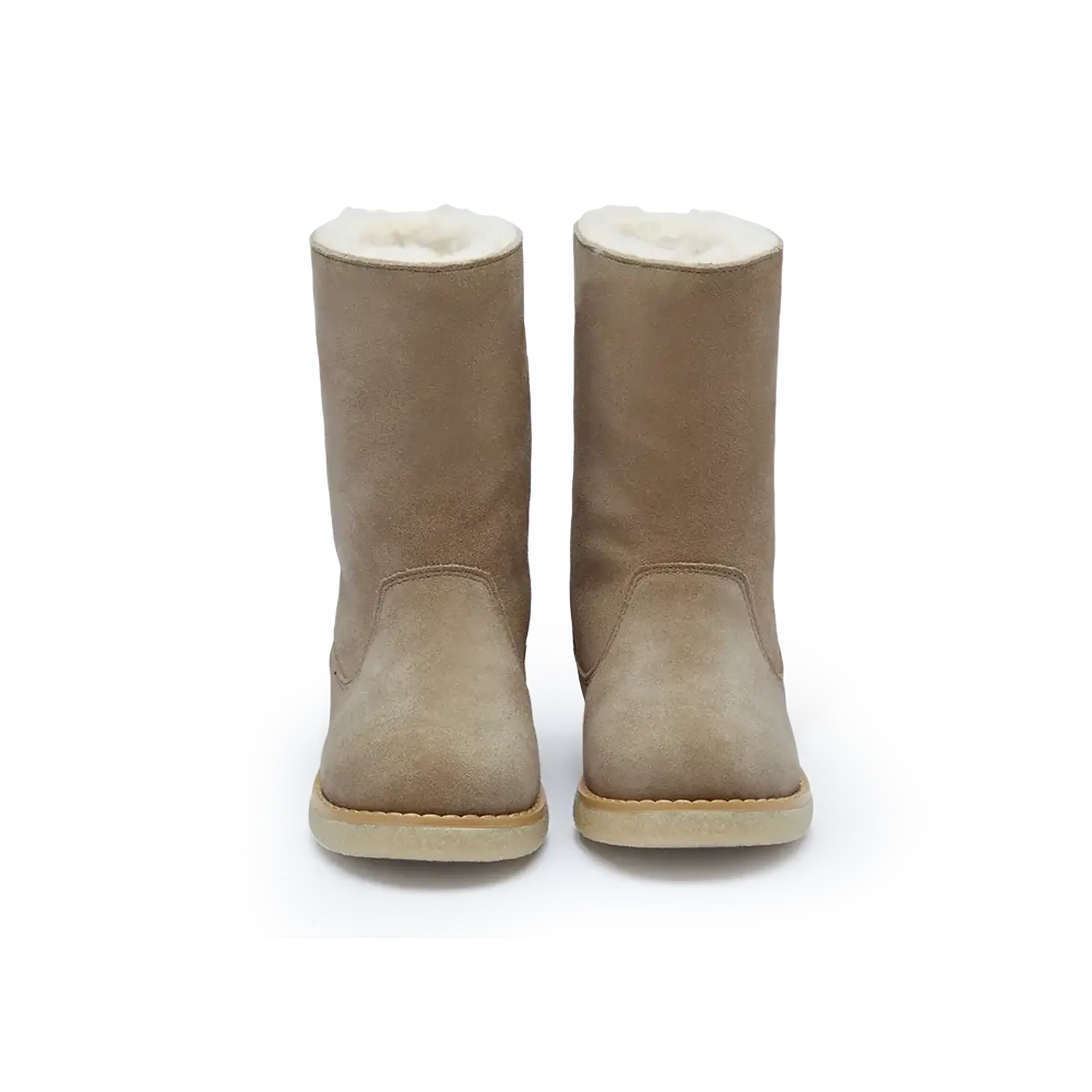 Ghete Aniq, Taupe Suede — Donsje - 33