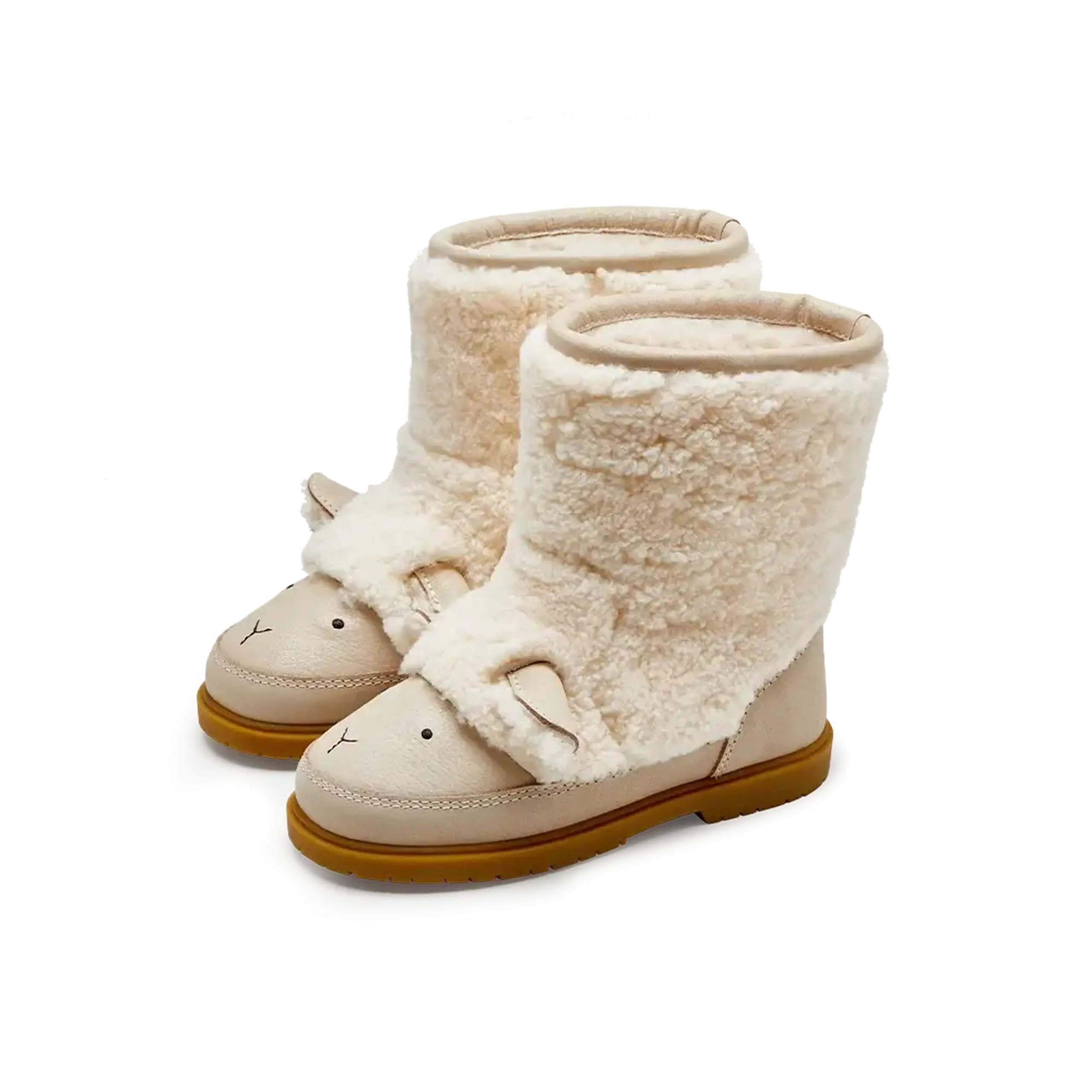 Ghete Wadou Mielușel, Off White Curly Sheep Wool — Donsje - 26