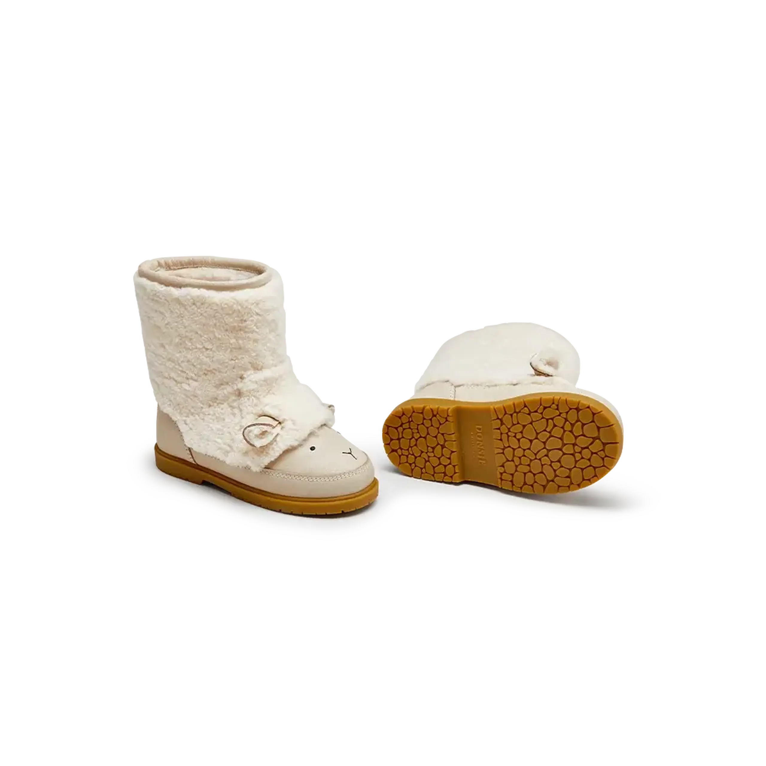 Ghete Wadou Mielușel, Off White Curly Sheep Wool — Donsje - 26