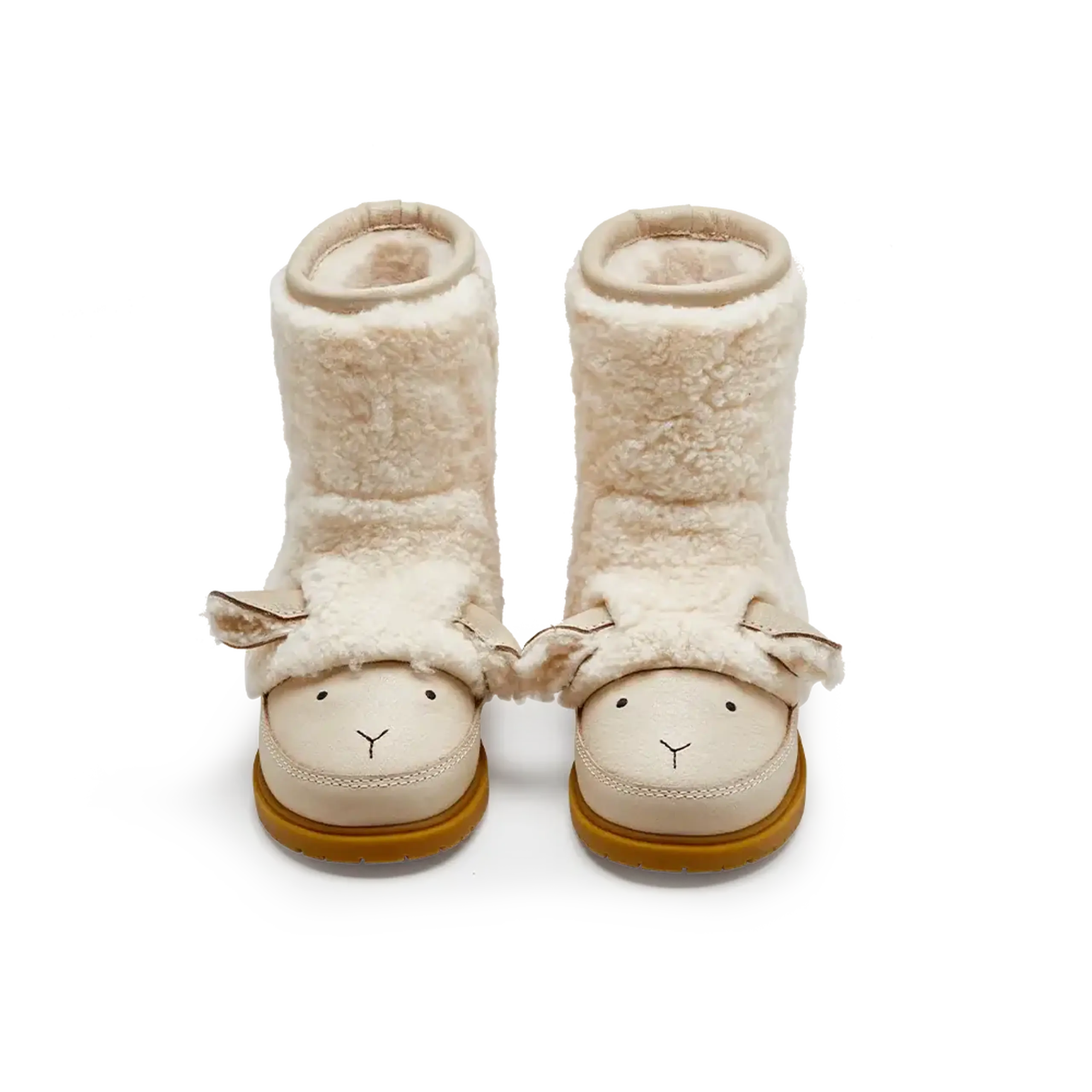 Ghete Wadou Mielușel, Off White Curly Sheep Wool — Donsje - 27