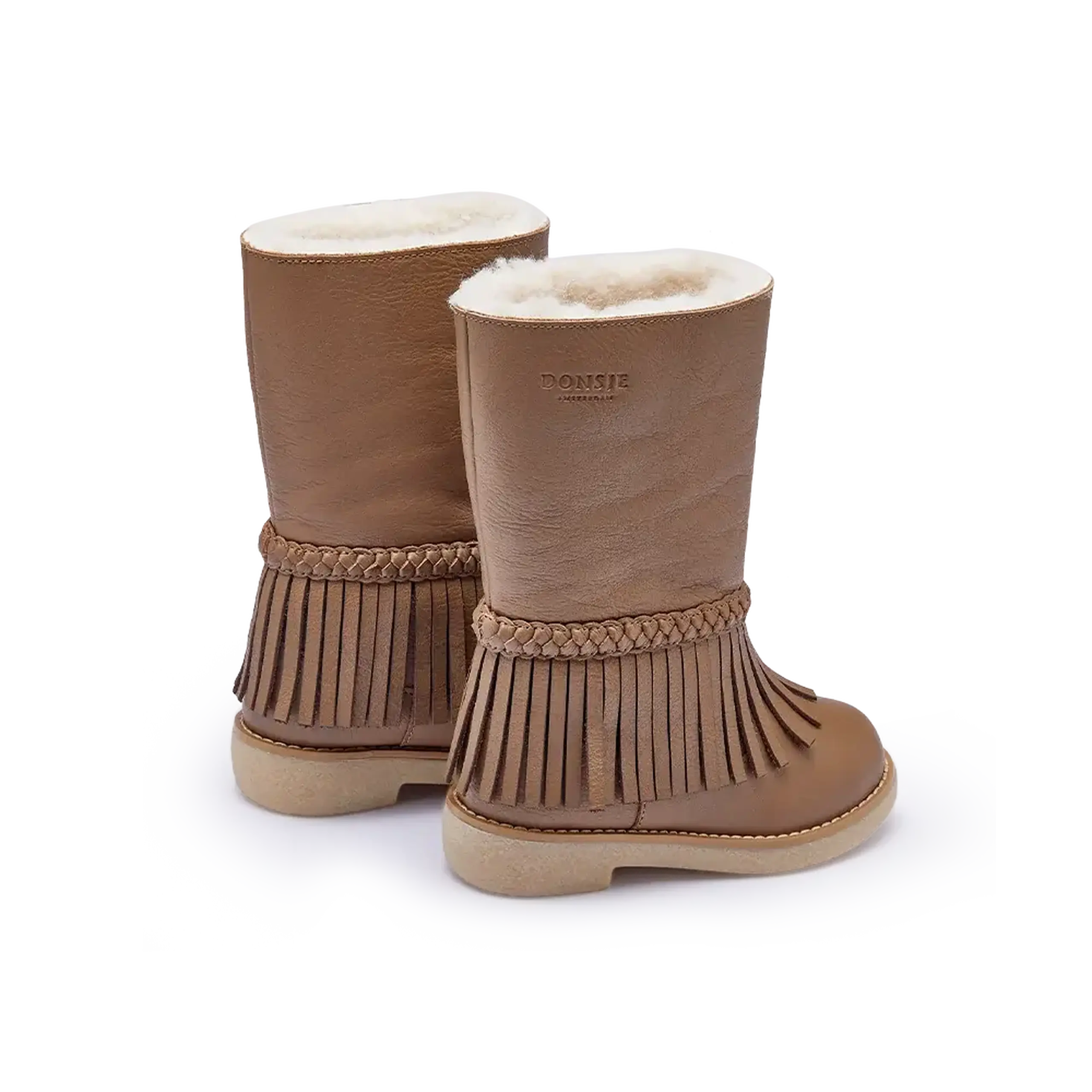 Ghete Daffy, Lavender Brown Leather — Donsje - 32