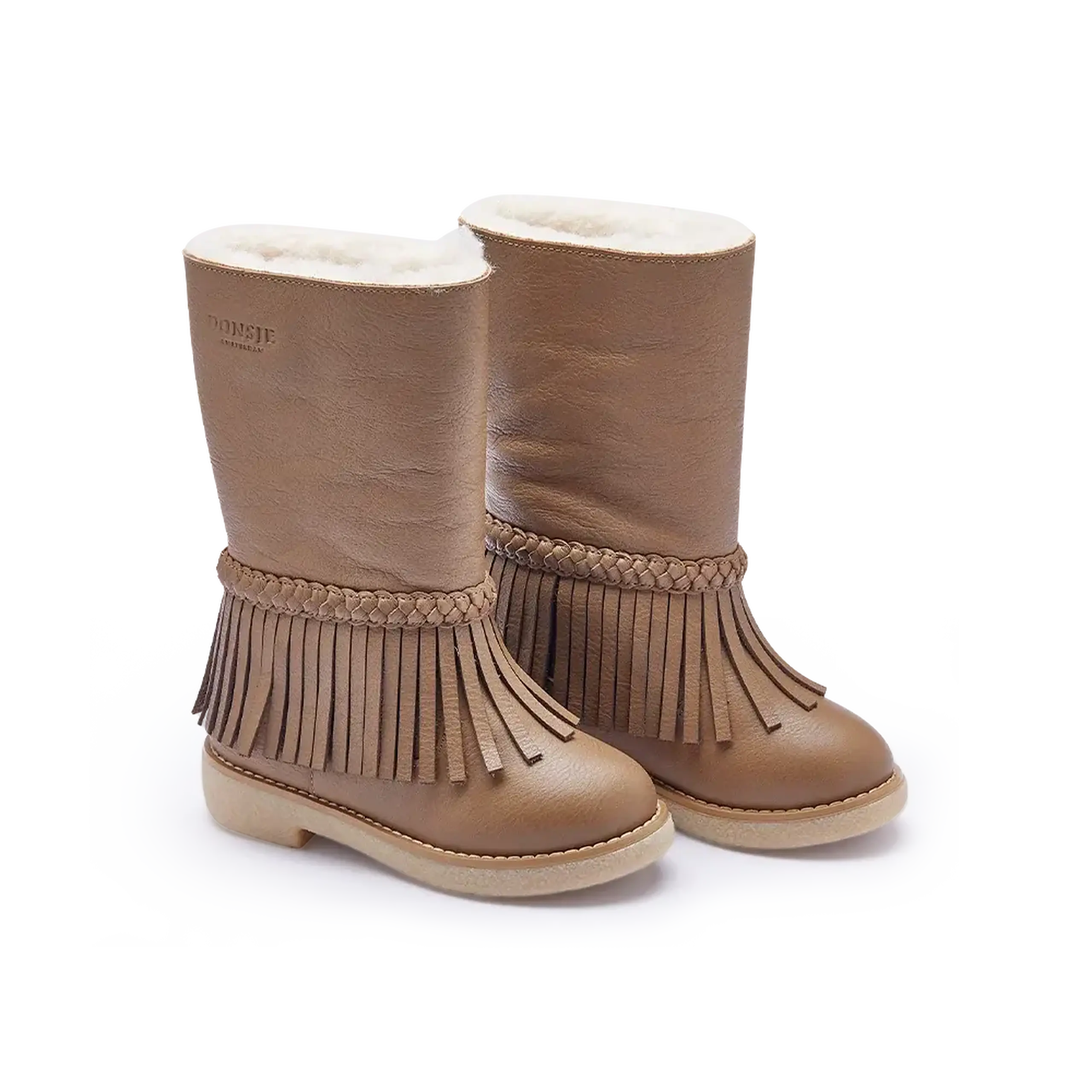 Ghete Daffy, Lavender Brown Leather — Donsje - 33