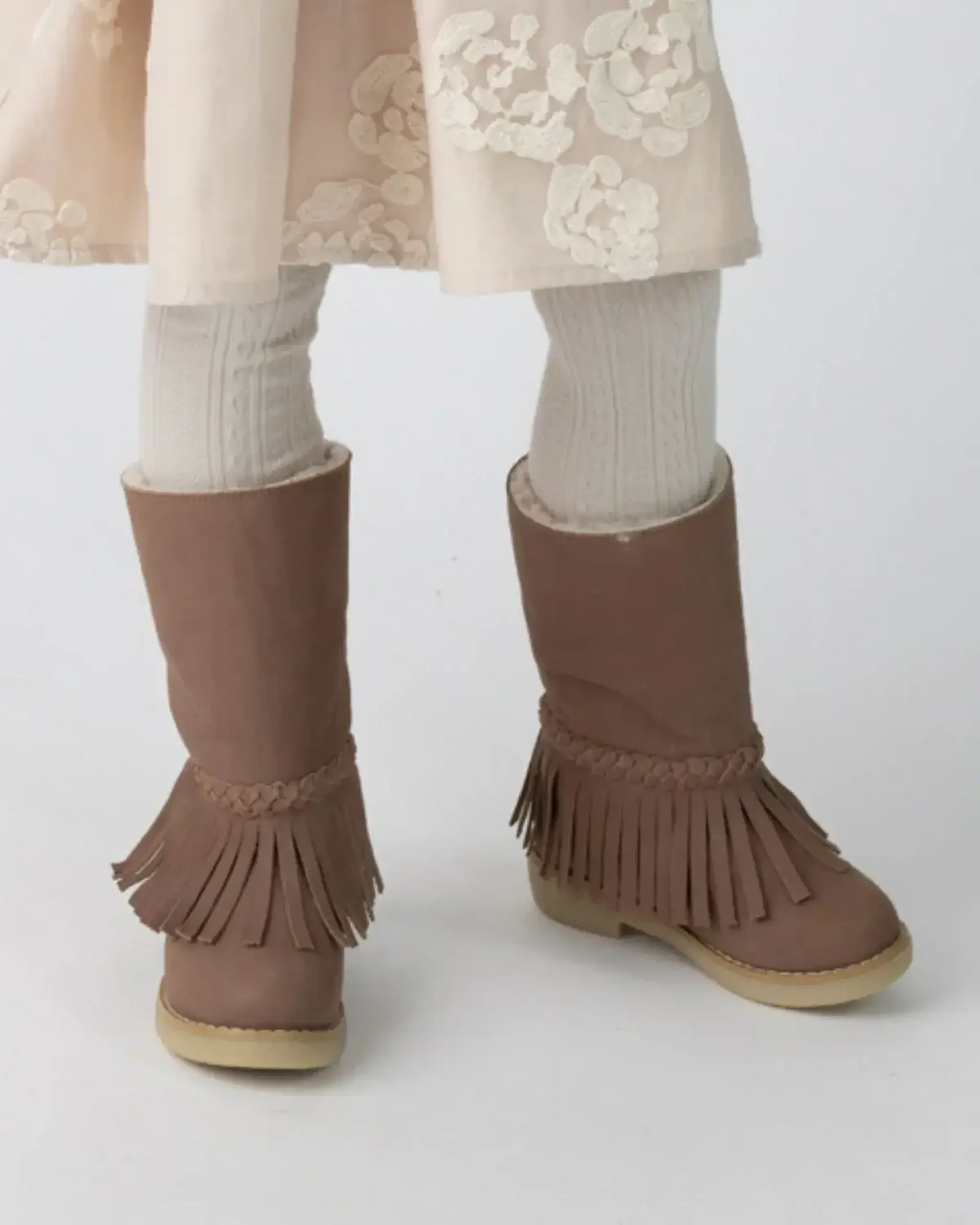 Ghete Daffy, Lavender Brown Leather — Donsje - 33