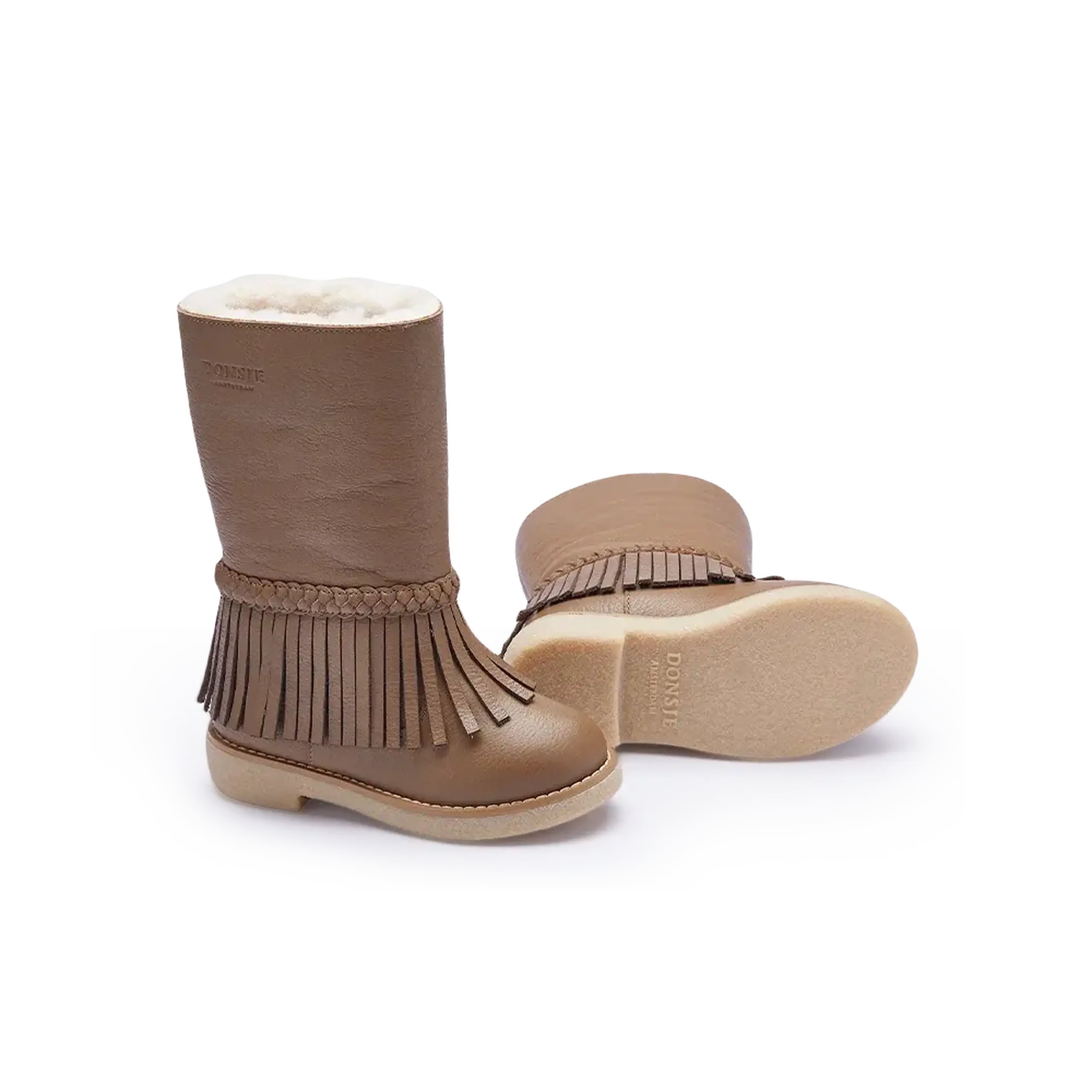 Ghete Daffy, Lavender Brown Leather — Donsje - 33