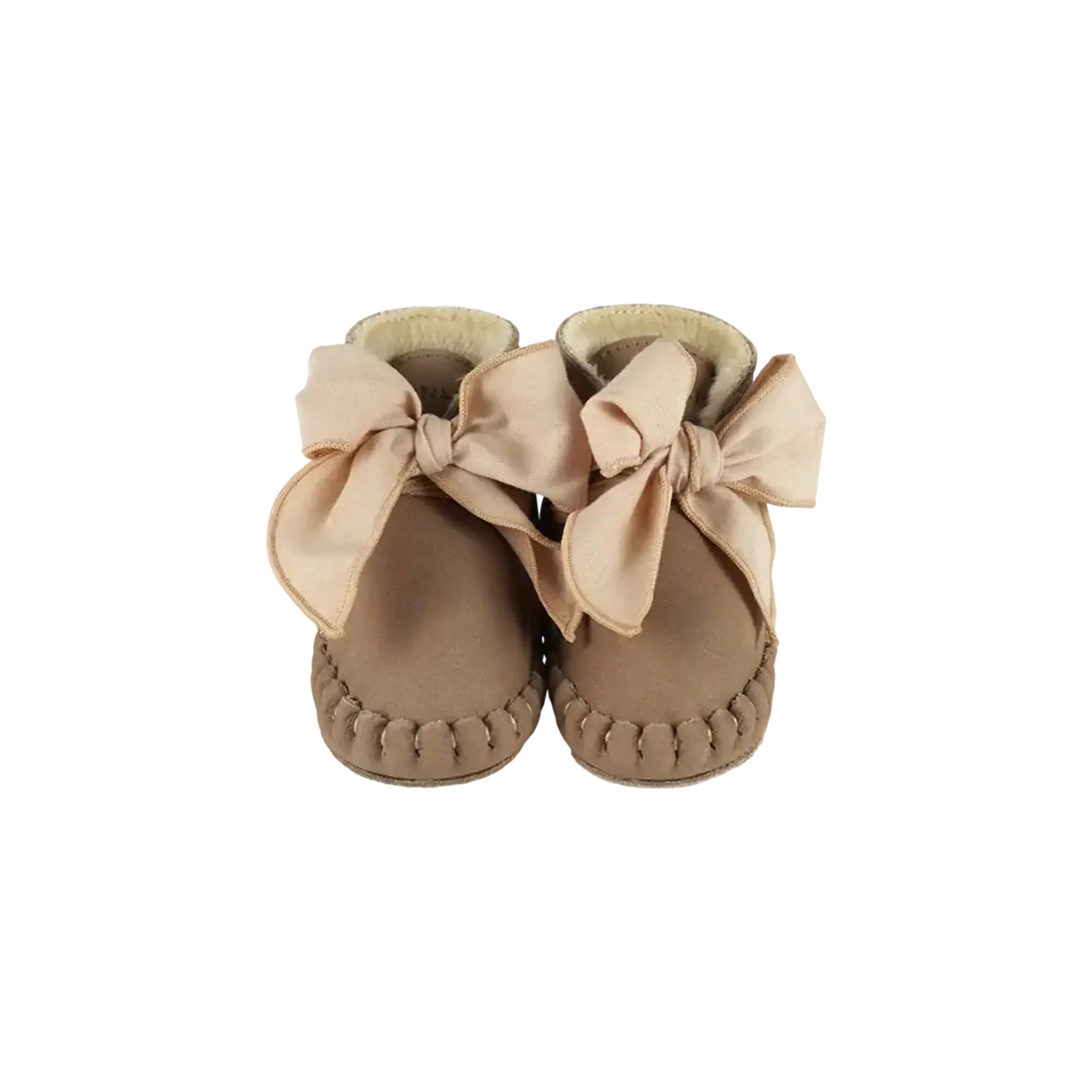Botosei Pina cu panglici din organza, Truffle Nubuck — Donsje - 17/18