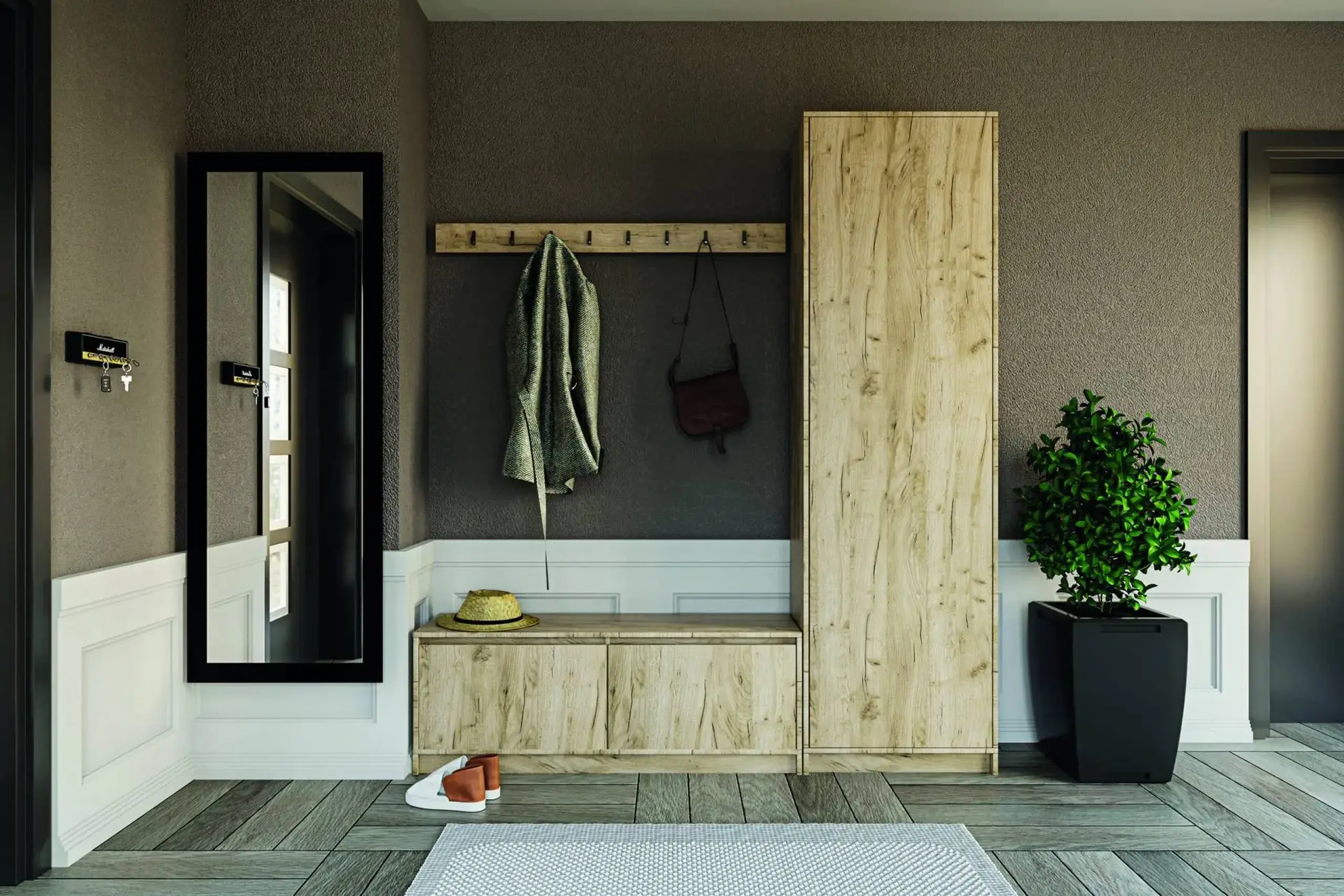 Hol 4home Sara, 180x205x33 cm, Gri Grafit