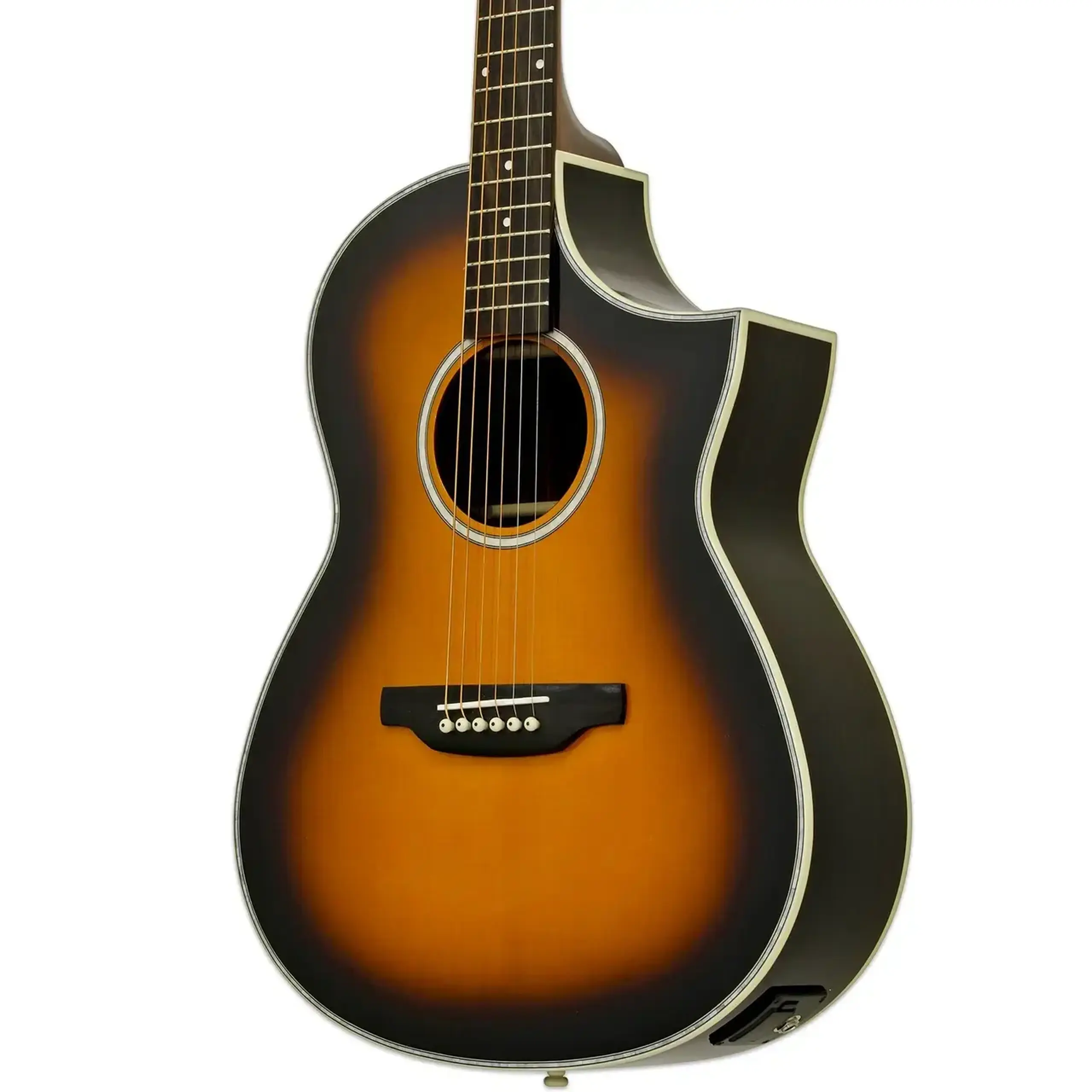 Chitară Electro-Acustică cu Cutaway Brown Sunburst Aria MSG-02CE BS