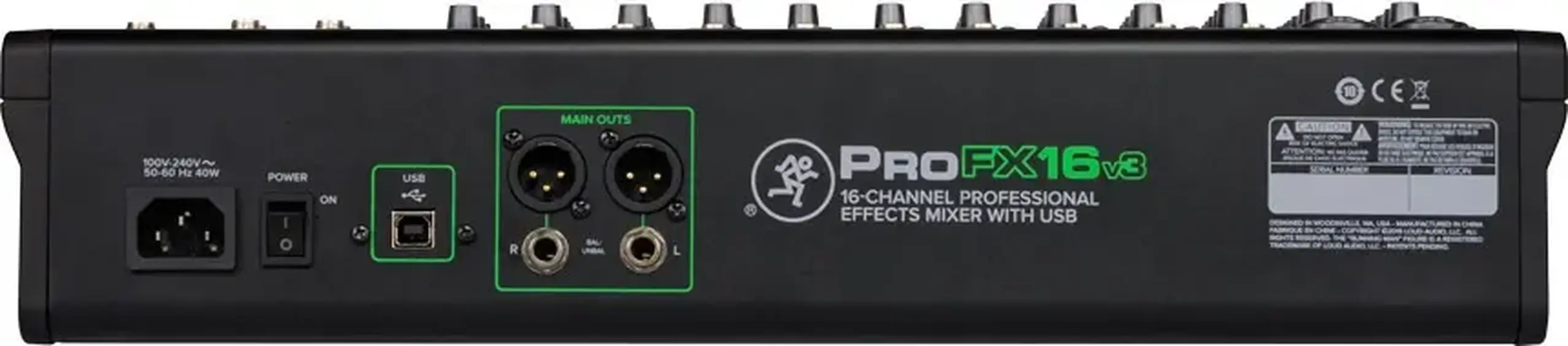 Mixer Analog Mackie PROFX16v3