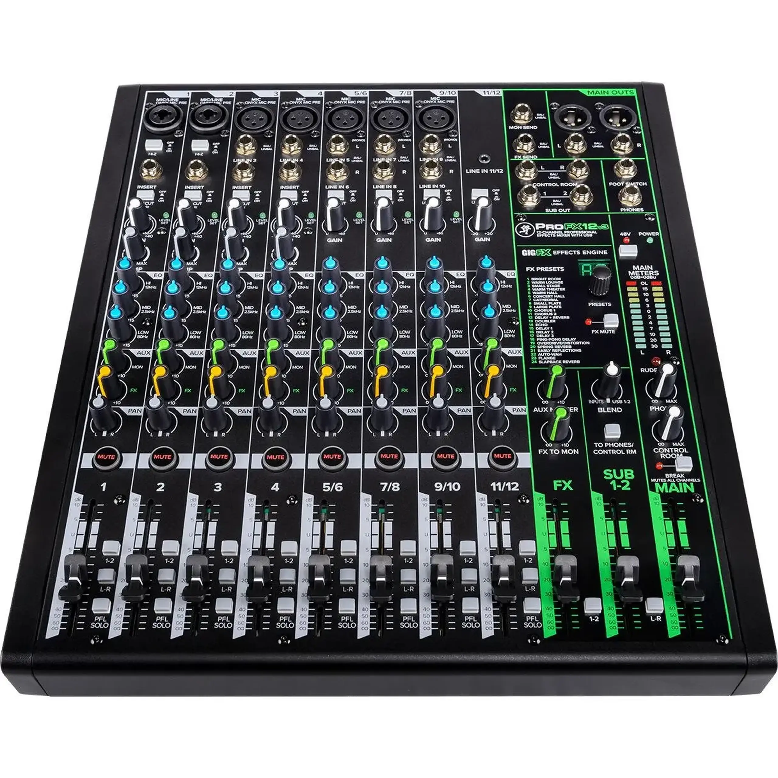 Mixer Analog Mackie ProFX12v3