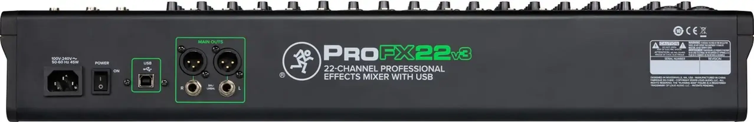 Mixer Analog Mackie PROFX22v3