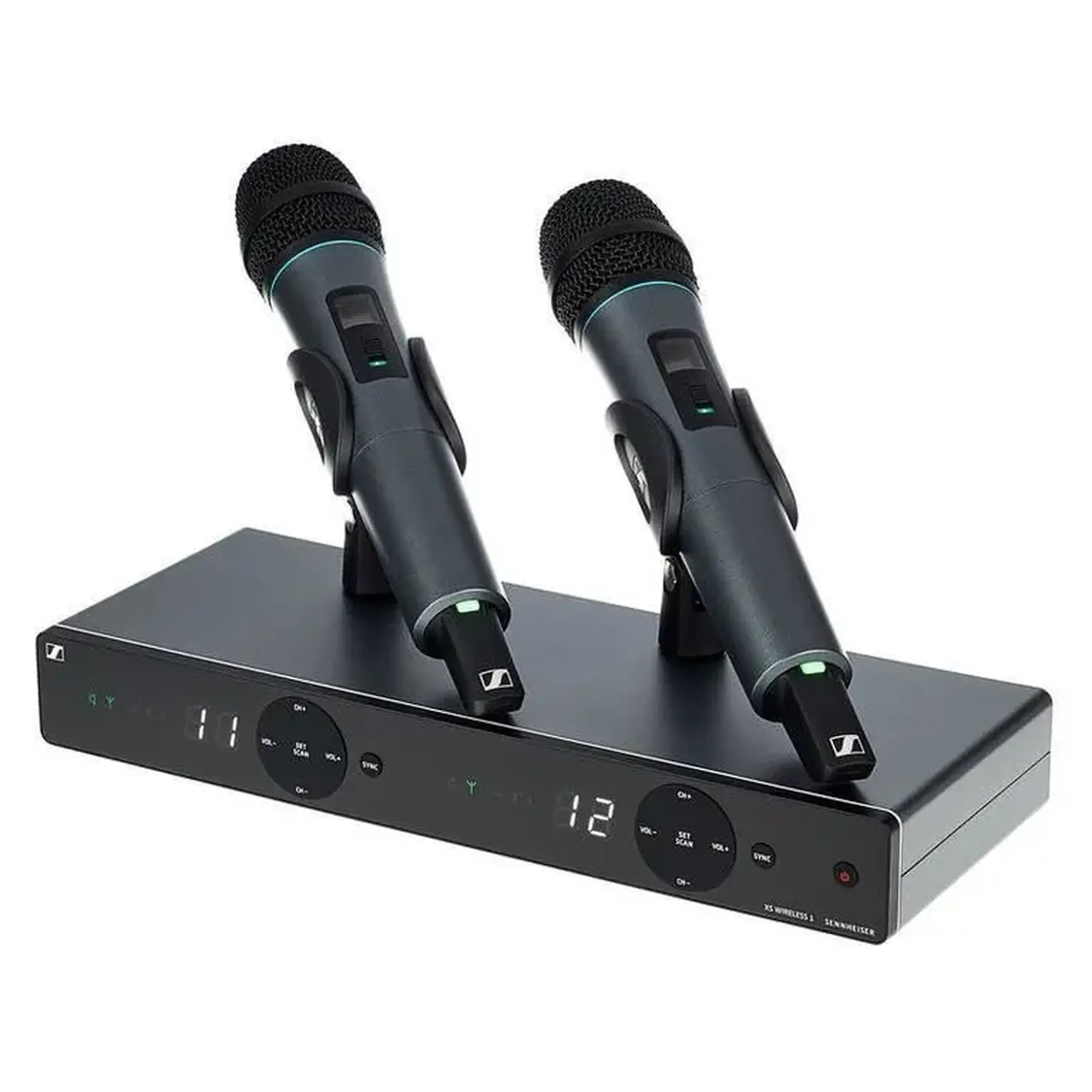 Sistem Wireless Dual UHF cu Două Microfoane de Mână e825 Sennheiser XSW 1-825 Dual