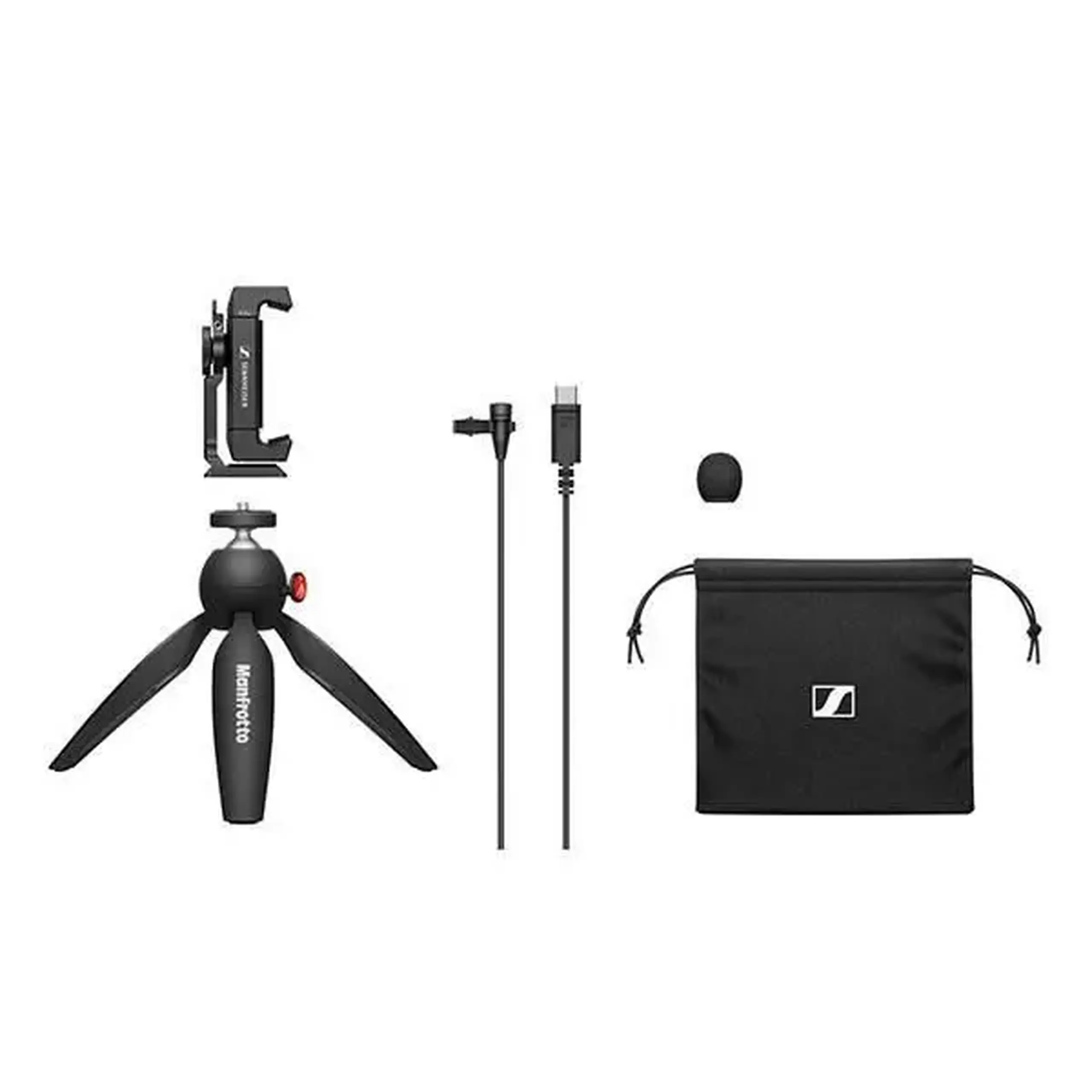 Set cu Microfon Lavaliera pentru Smartphone Sennheiser XS-Lav USB-C Mobile Kit