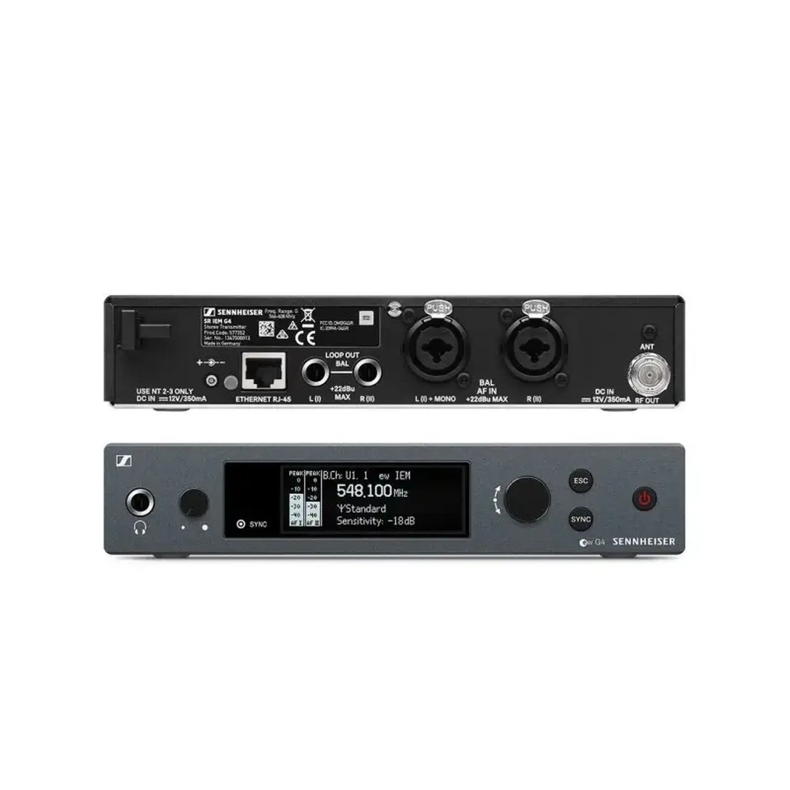 Sistem complet de monitorizare in-ear stereo Sennheiser EW IEM G4-Twin-B (626–668 MHz)