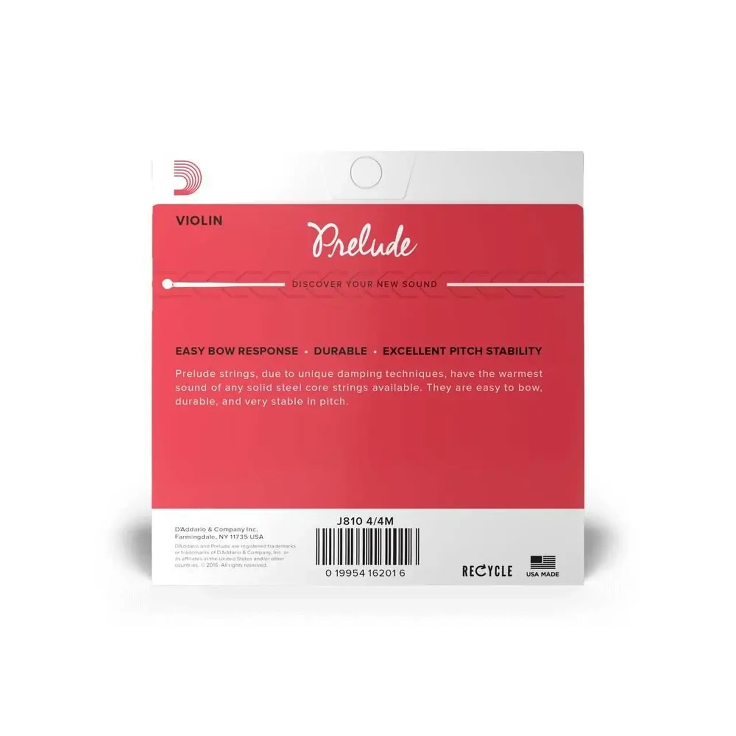 Set Corzi pentru Vioara - Medium Tension- D'Addario J810 4/4M