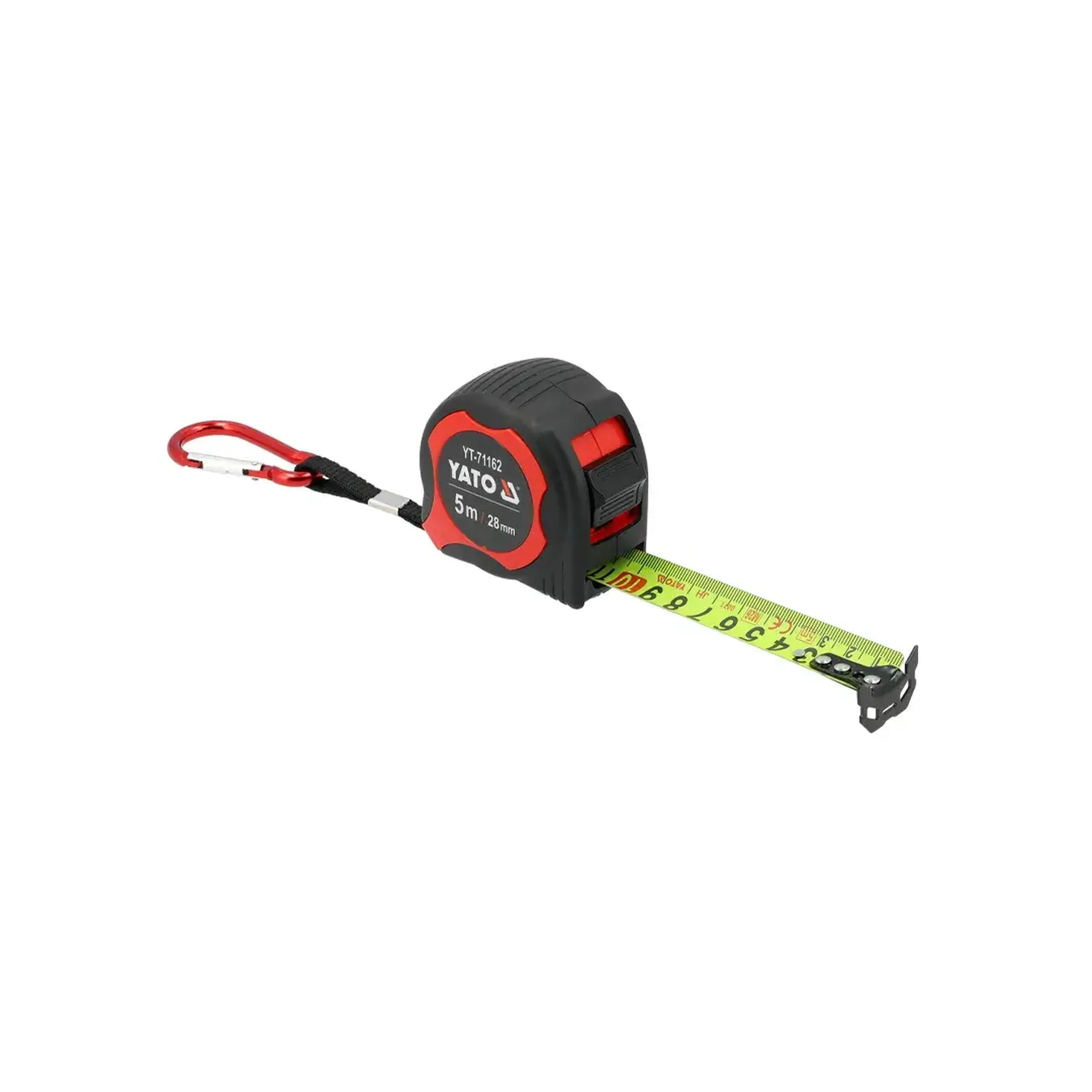 Ruletă cu carabină 3 m x 16 mm Yato - Dimensiuni (L x W x H x Ø) 5 m x 28 mm
