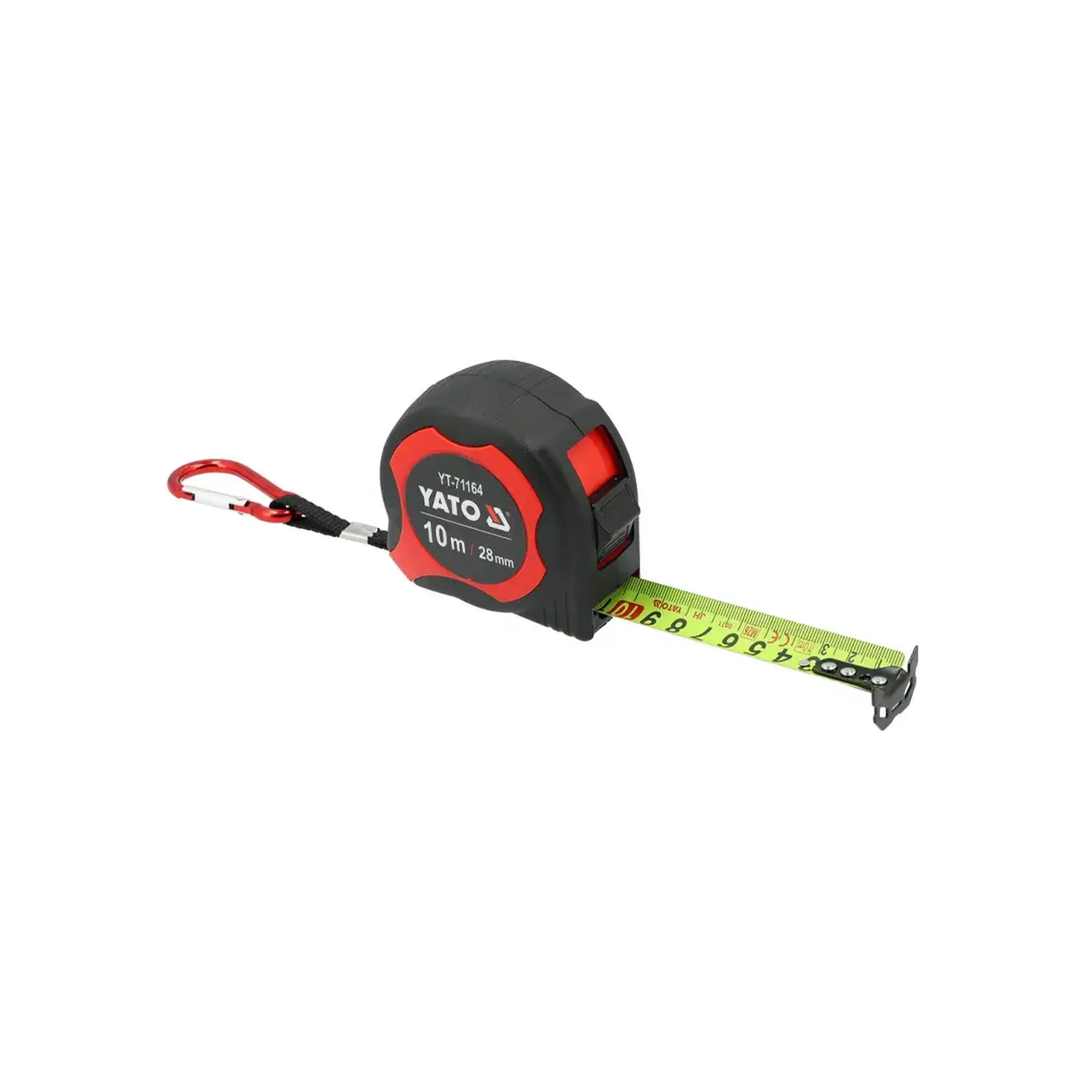 Ruletă cu carabină 3 m x 16 mm Yato - Dimensiuni (L x W x H x Ø) 10 m x 28 mm