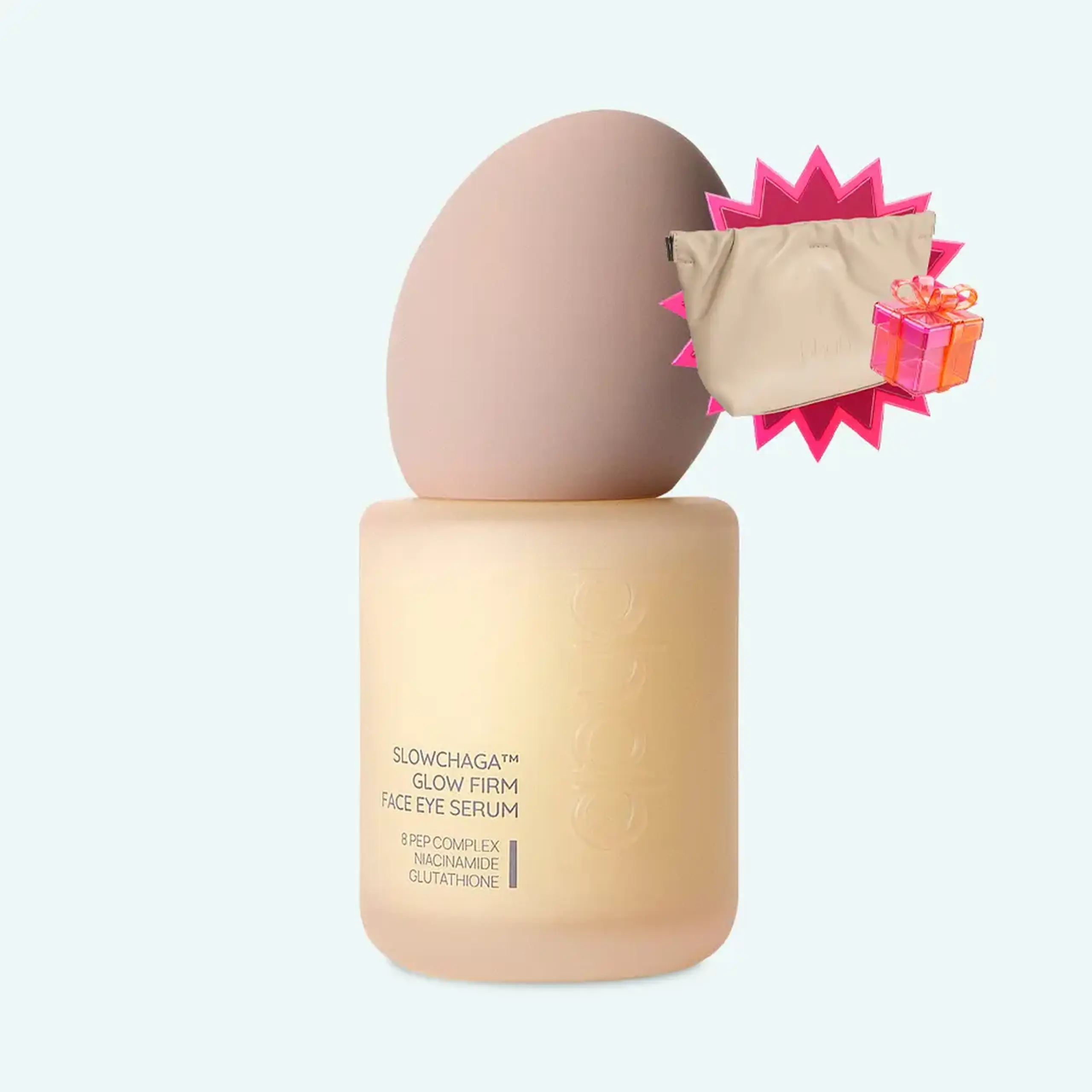 Ser fortifiant cu peptide și bakuchiol BHAB Slowchaga Glow Firm Face Eye Serum 50ml