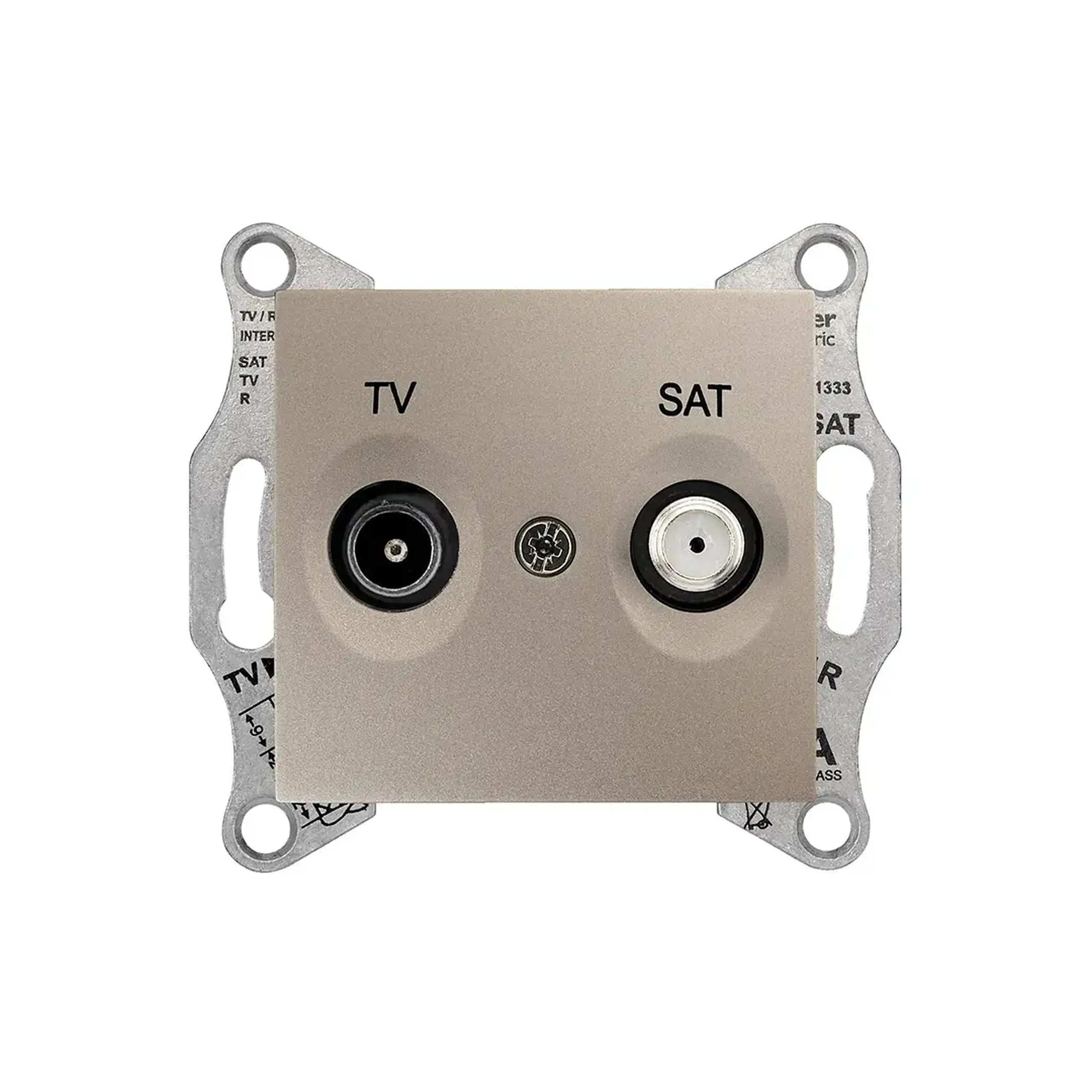 Priză TV/SAT SEDNA 220 V titan Schneider-Electric